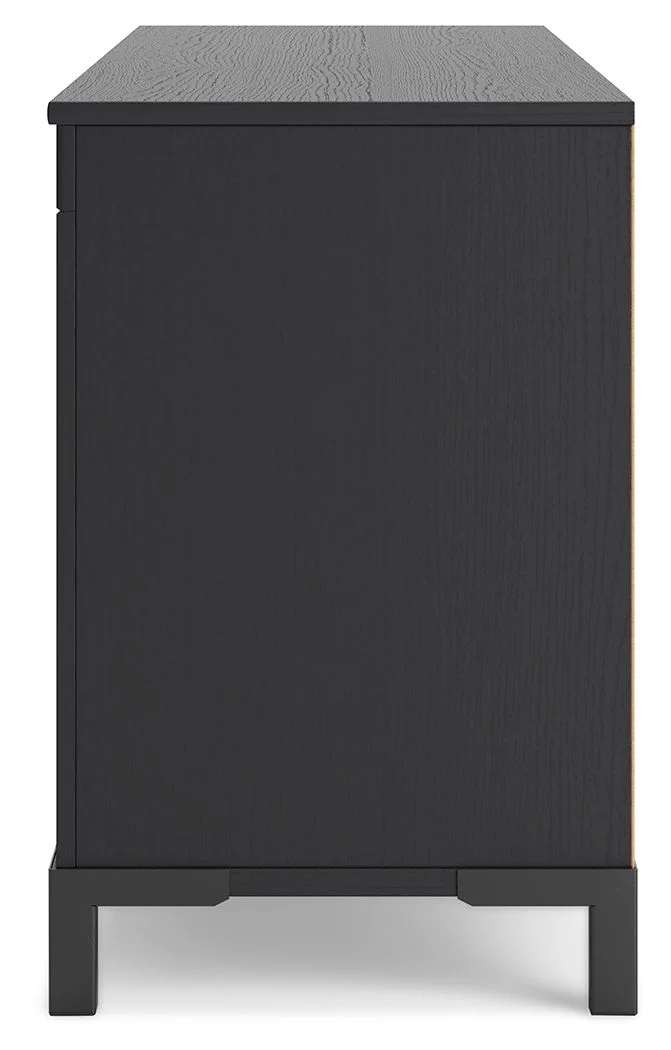 Cayberry - TV Stand With Fireplace - Black - Image 5