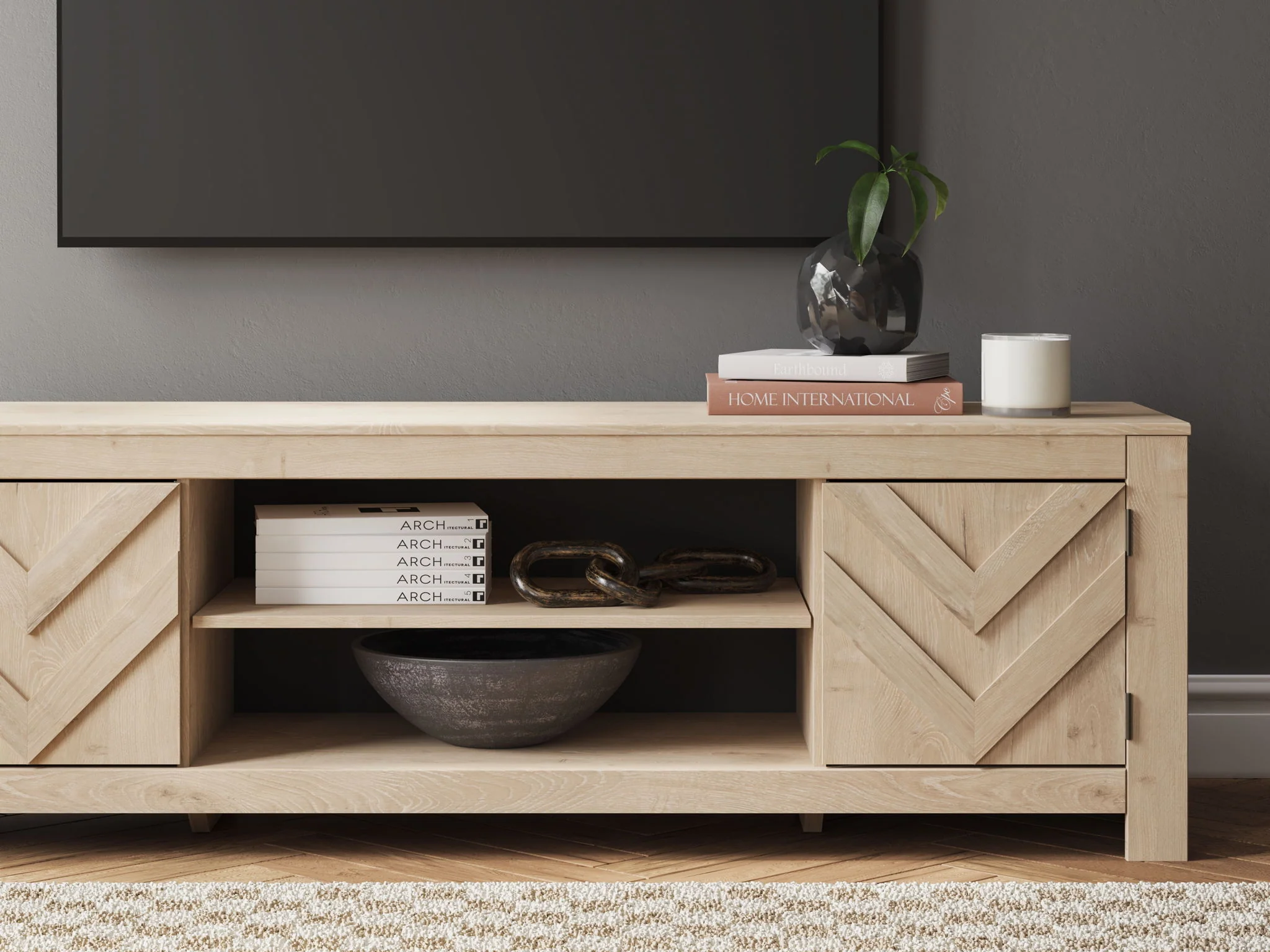 Cayboni - LG TV Stand With Fireplace Option - Image 14