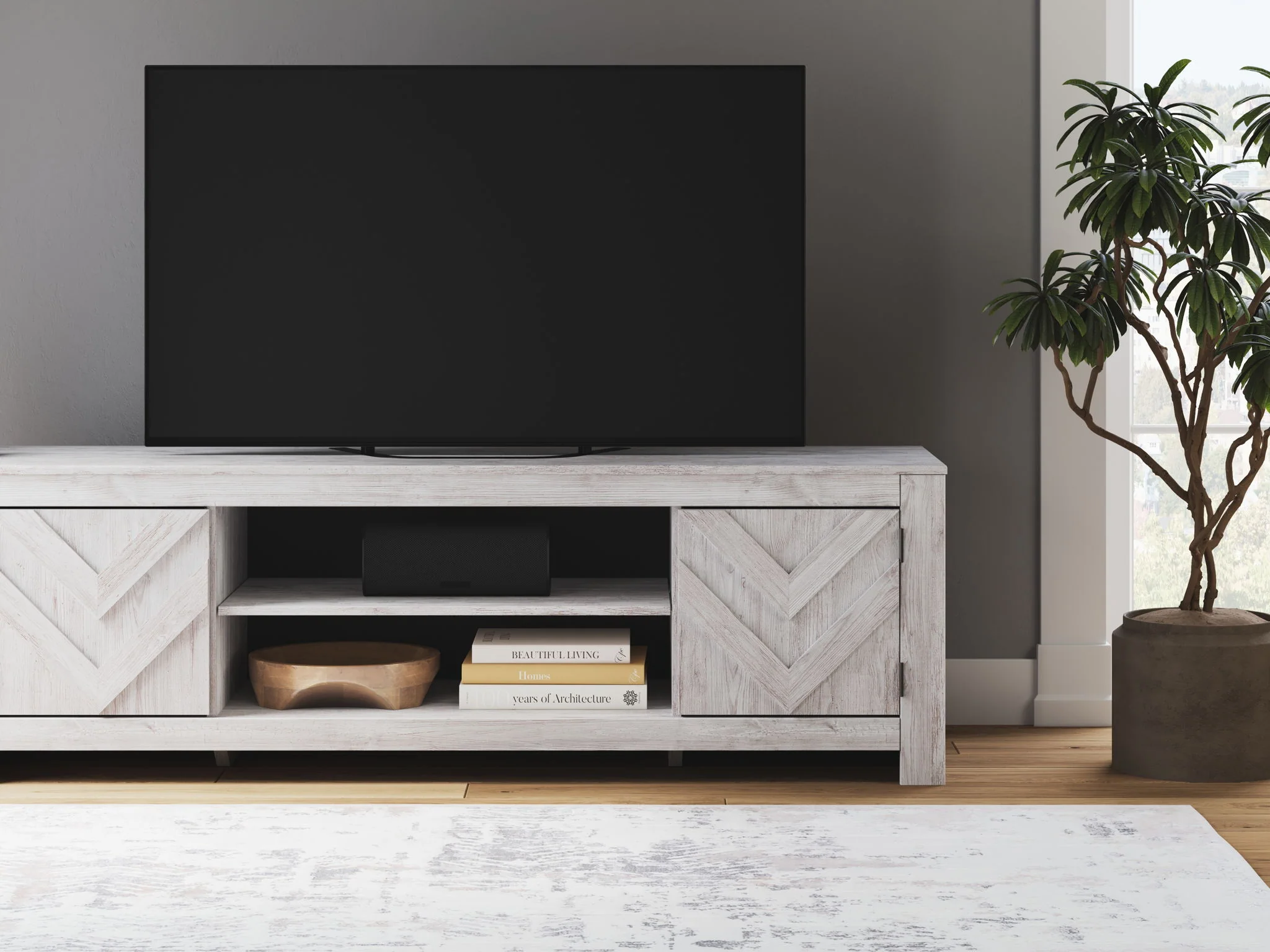 Cayboni - LG TV Stand With Fireplace Option - Image 20
