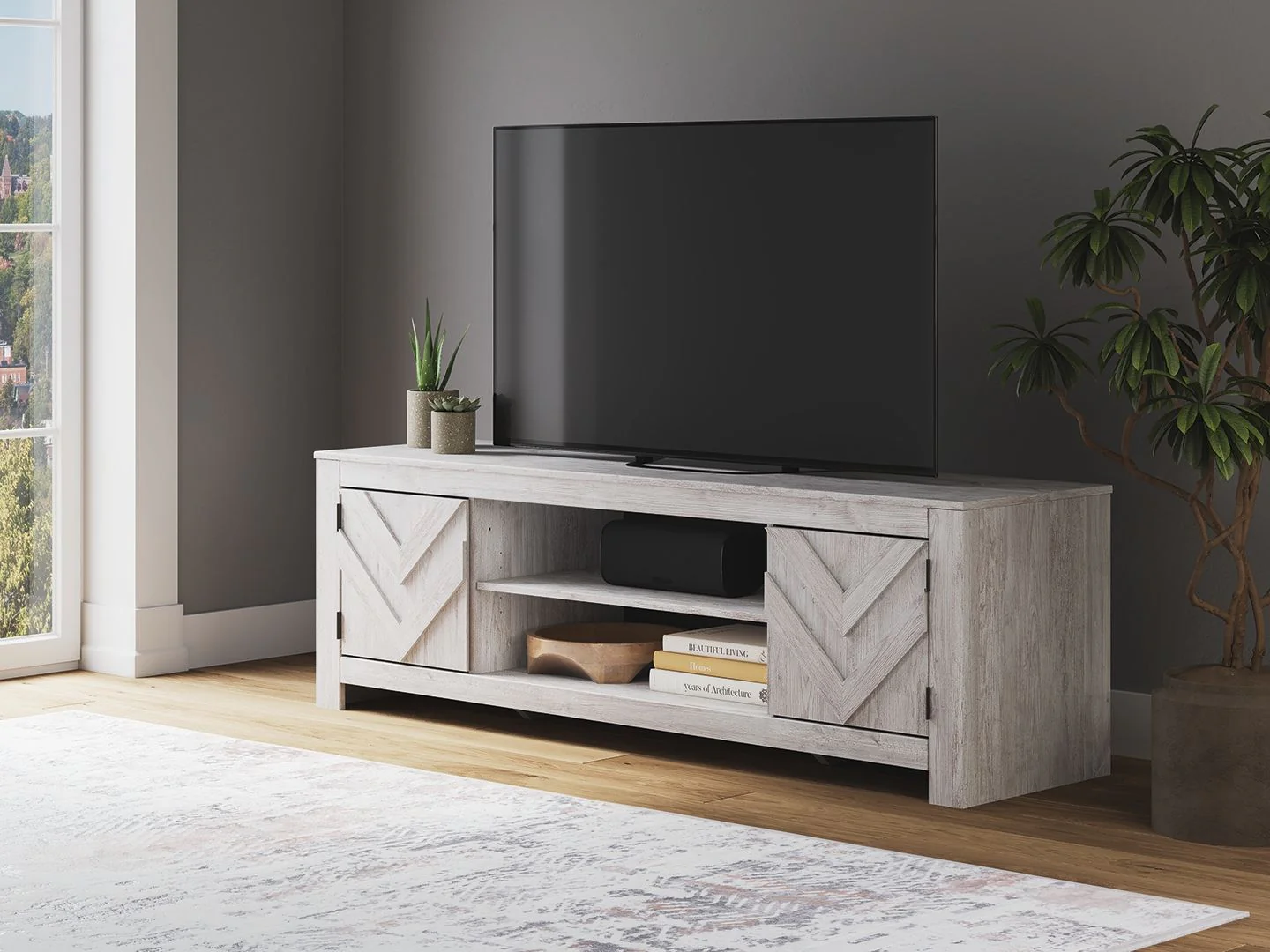 Cayboni - LG TV Stand With Fireplace Option - Image 21