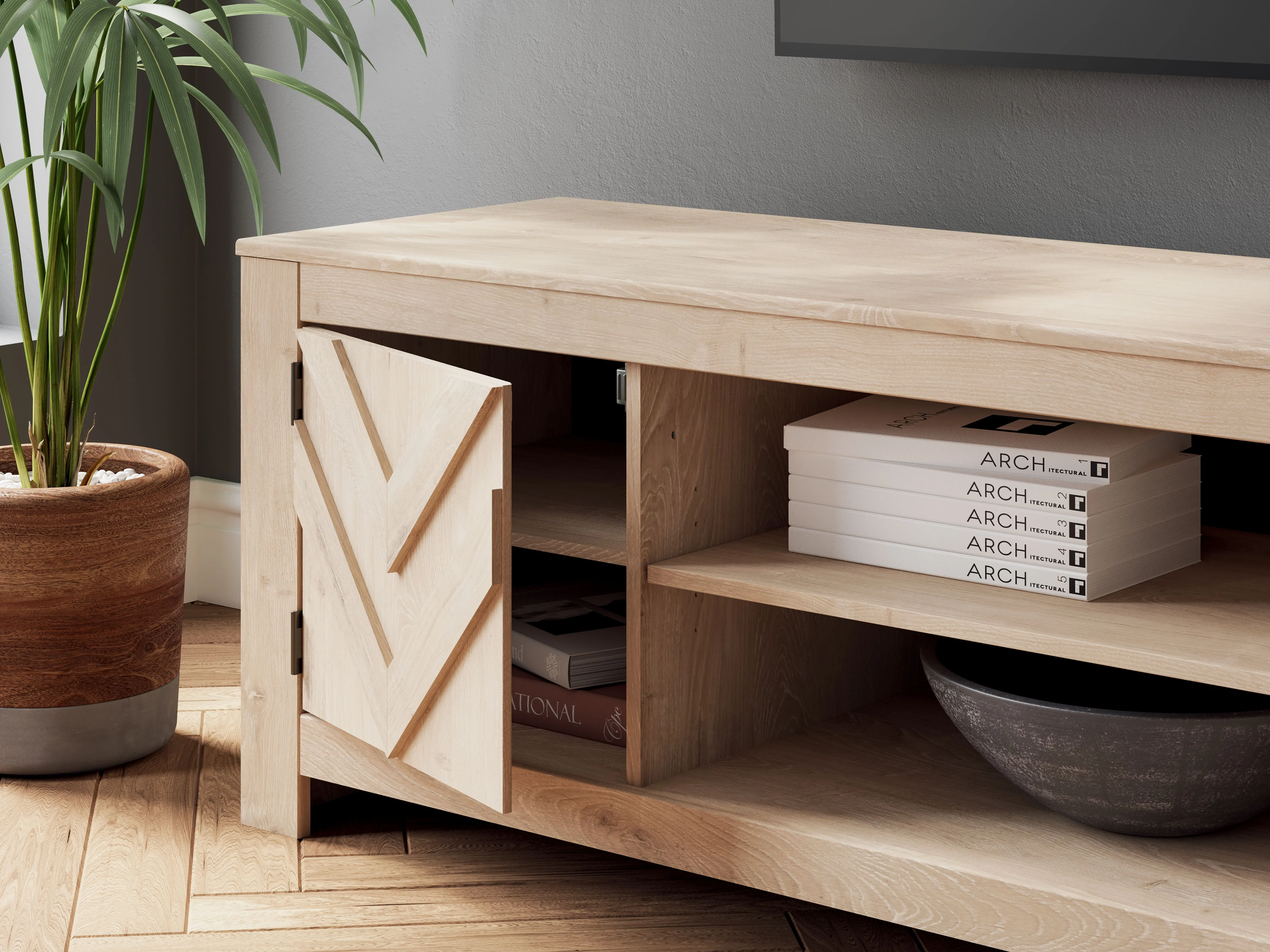 Cayboni - LG TV Stand With Fireplace Option - Image 24