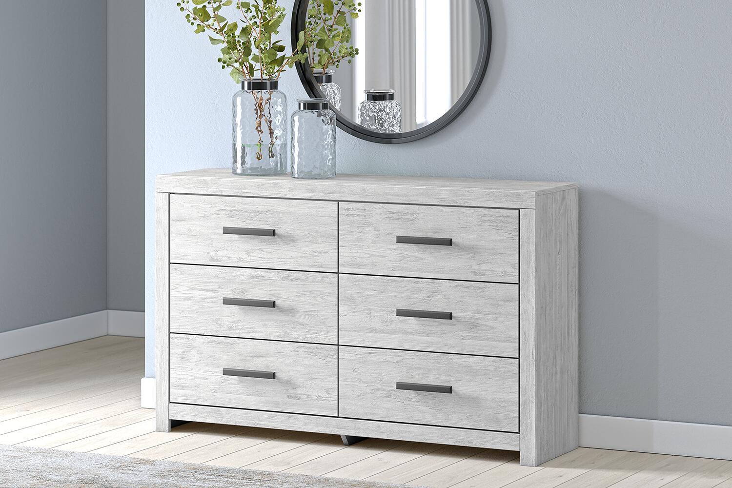 Cayboni - Six Drawer Dresser - Whitewash - Image 6