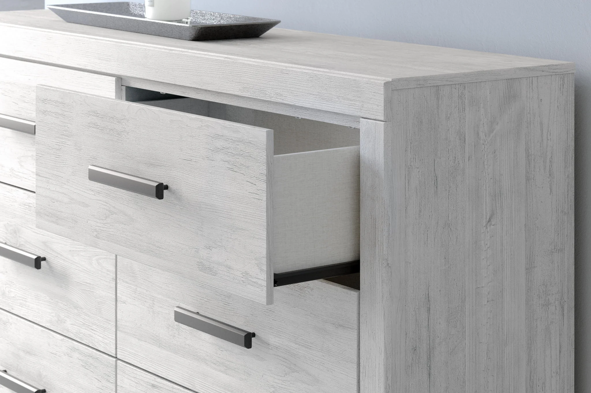 Cayboni - Six Drawer Dresser - Whitewash - Image 7