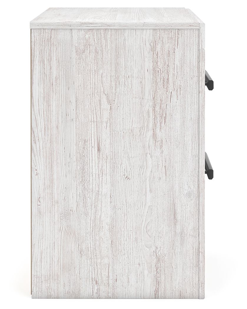 Cayboni - Two Drawer Night Stand - Whitewash - Image 9