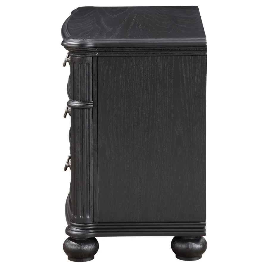 Celina 3-drawer Nightstand Black - Image 4