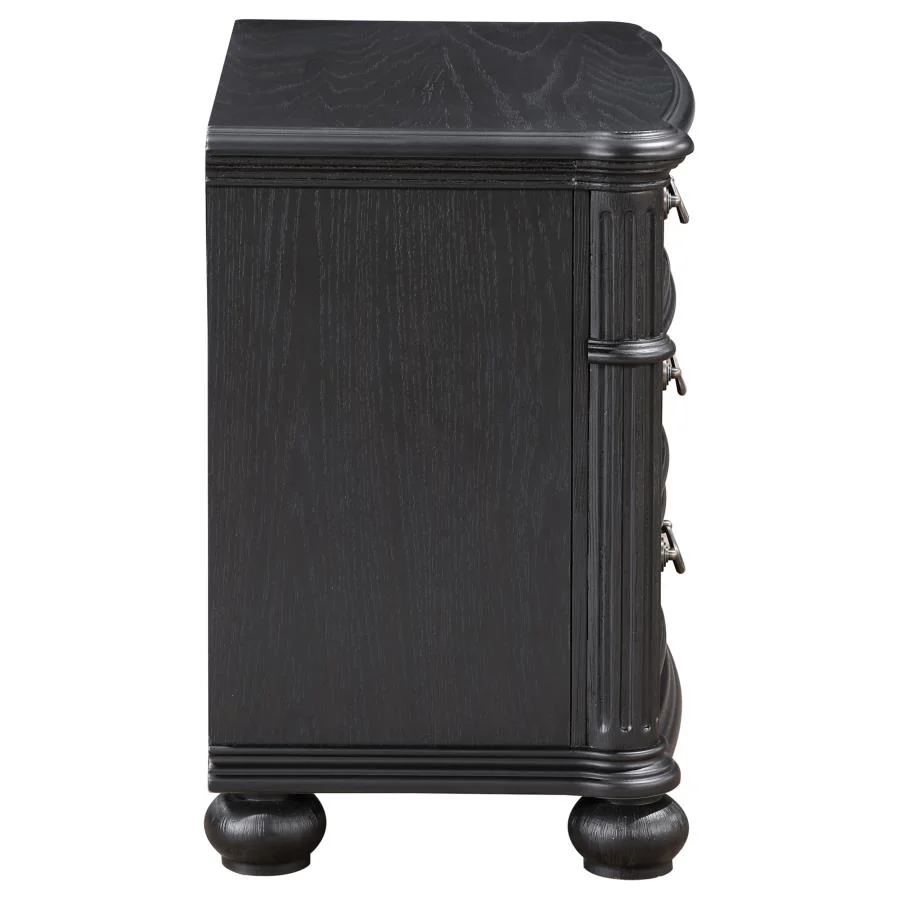 Celina 3-drawer Nightstand Black - Image 8