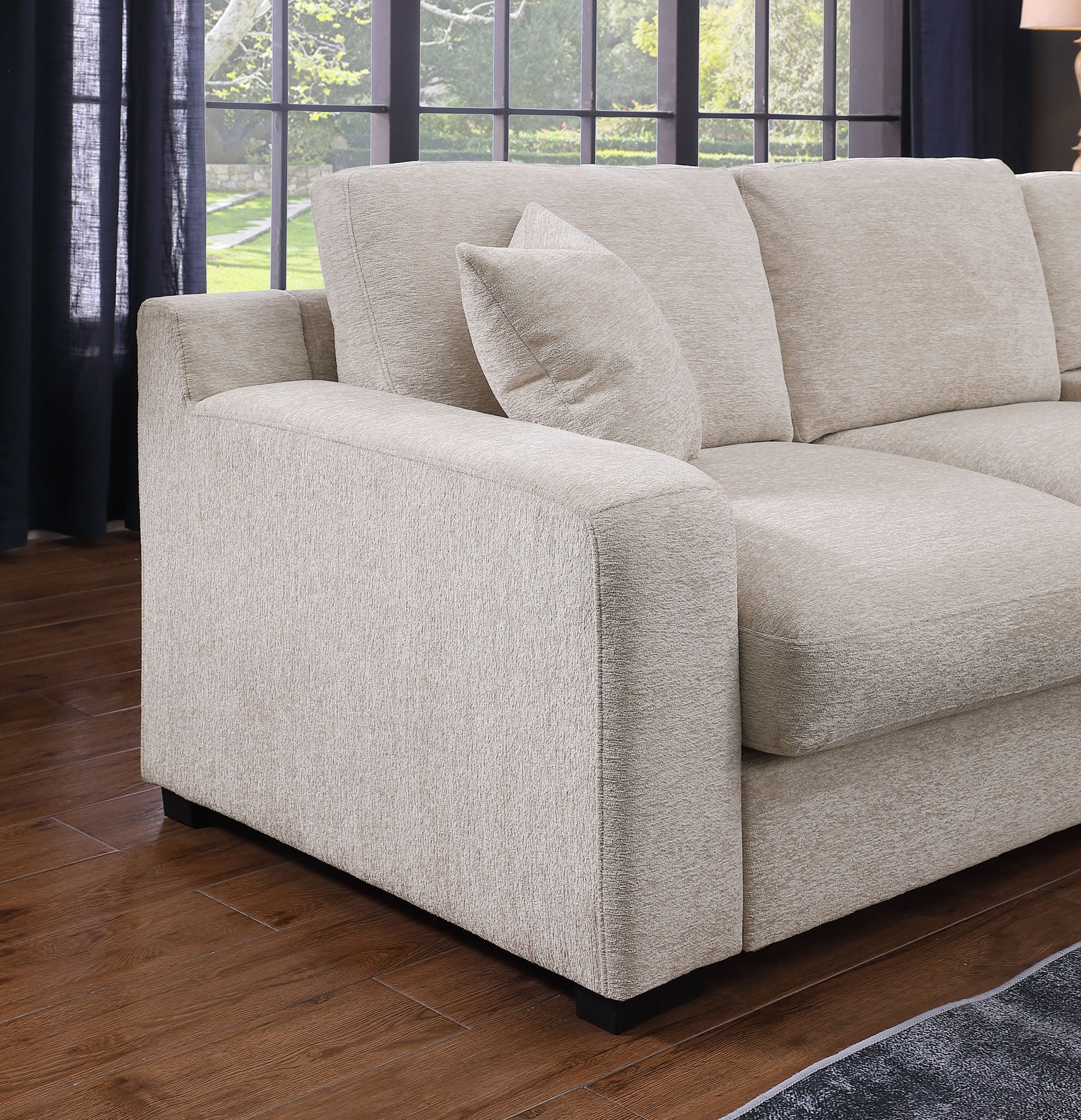 Celine - Fabric Corner Sectional Sofa With Right-Facing Chaise, Cupholders, And Charging Ports - Image 39