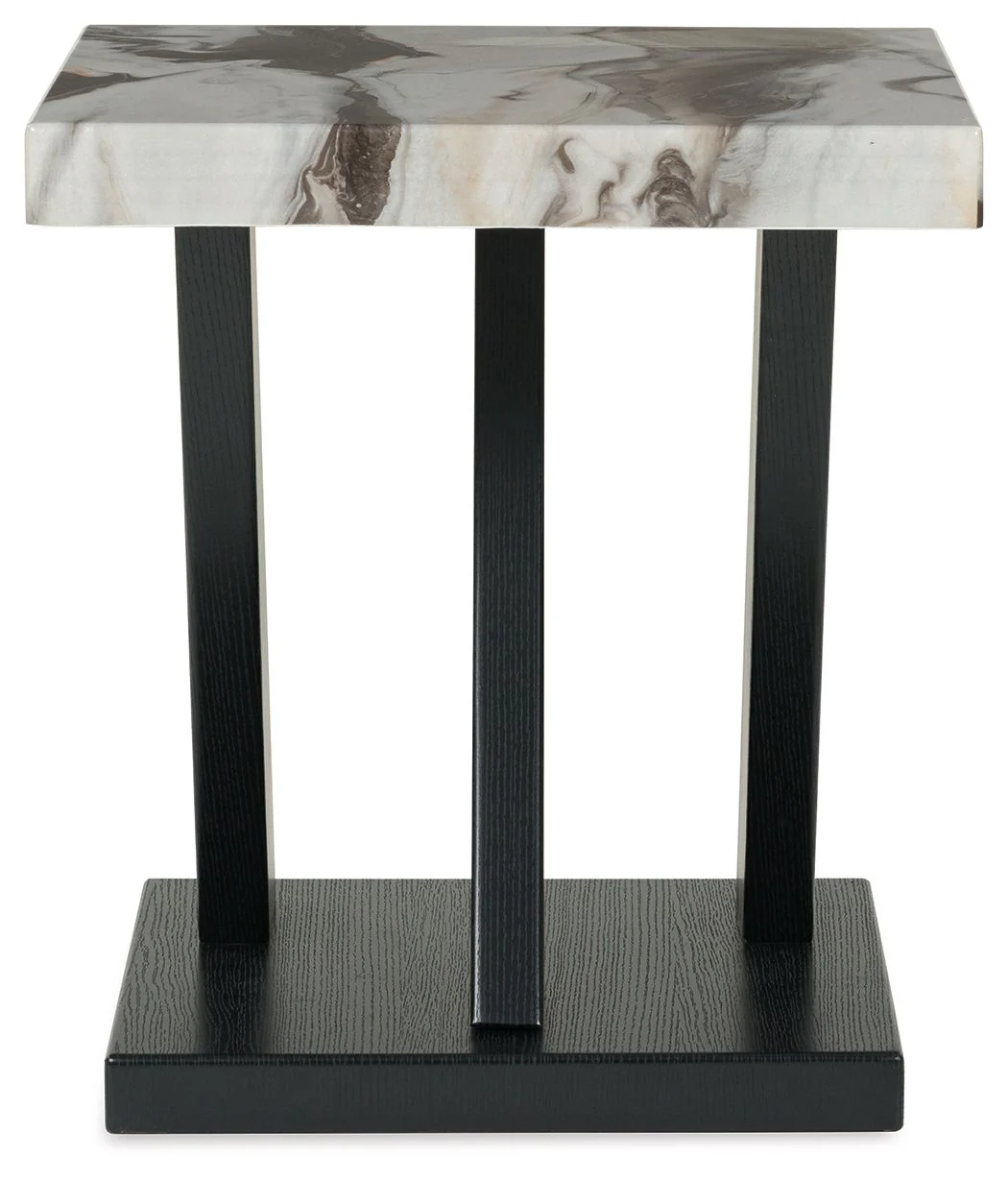 Cendill - Occasional Table Set (Set of 3) - Dark Brown / White / Black - Image 12
