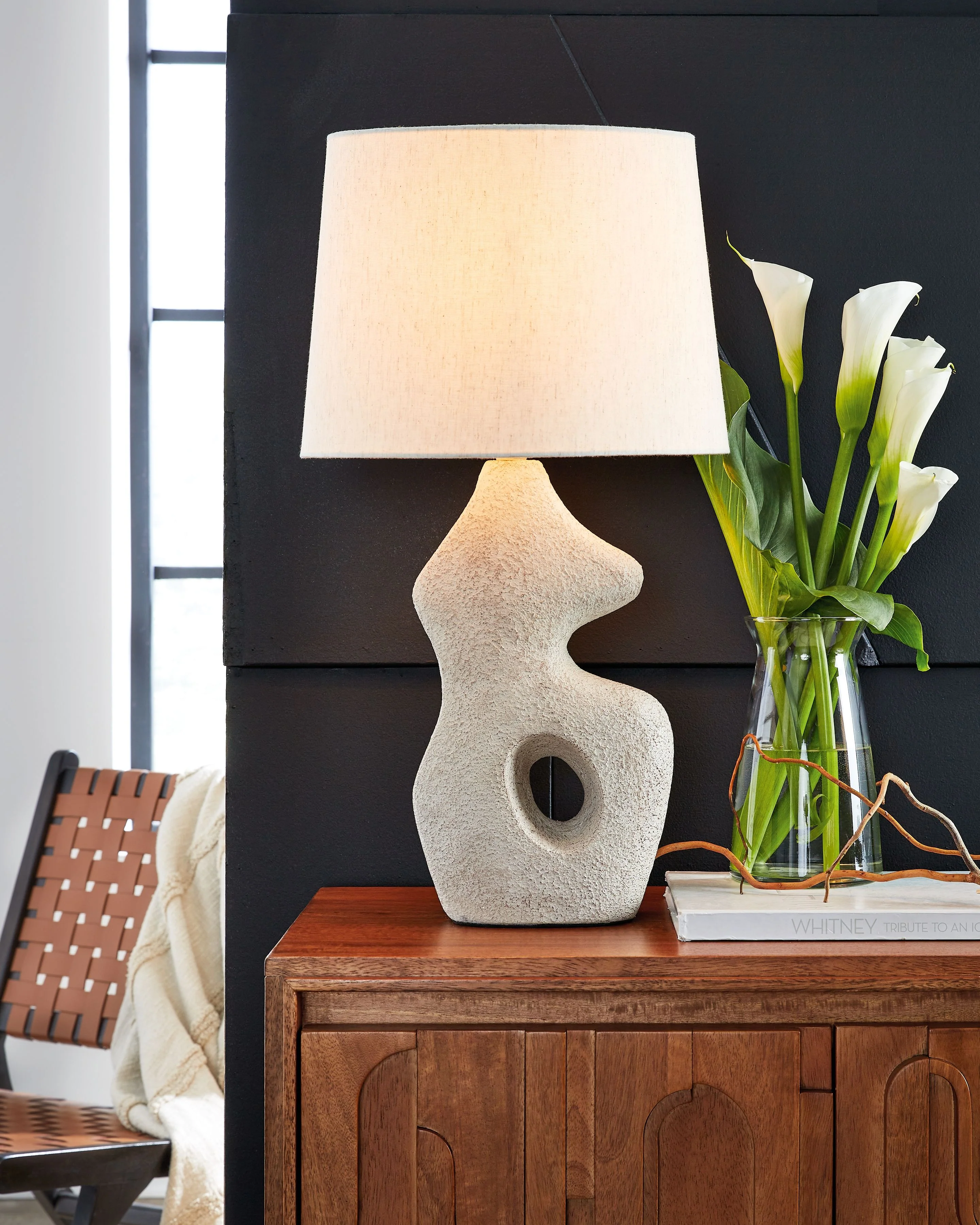 Chadrich - Paper Table Lamp (Set of 2) - Antique Beige - Image 6