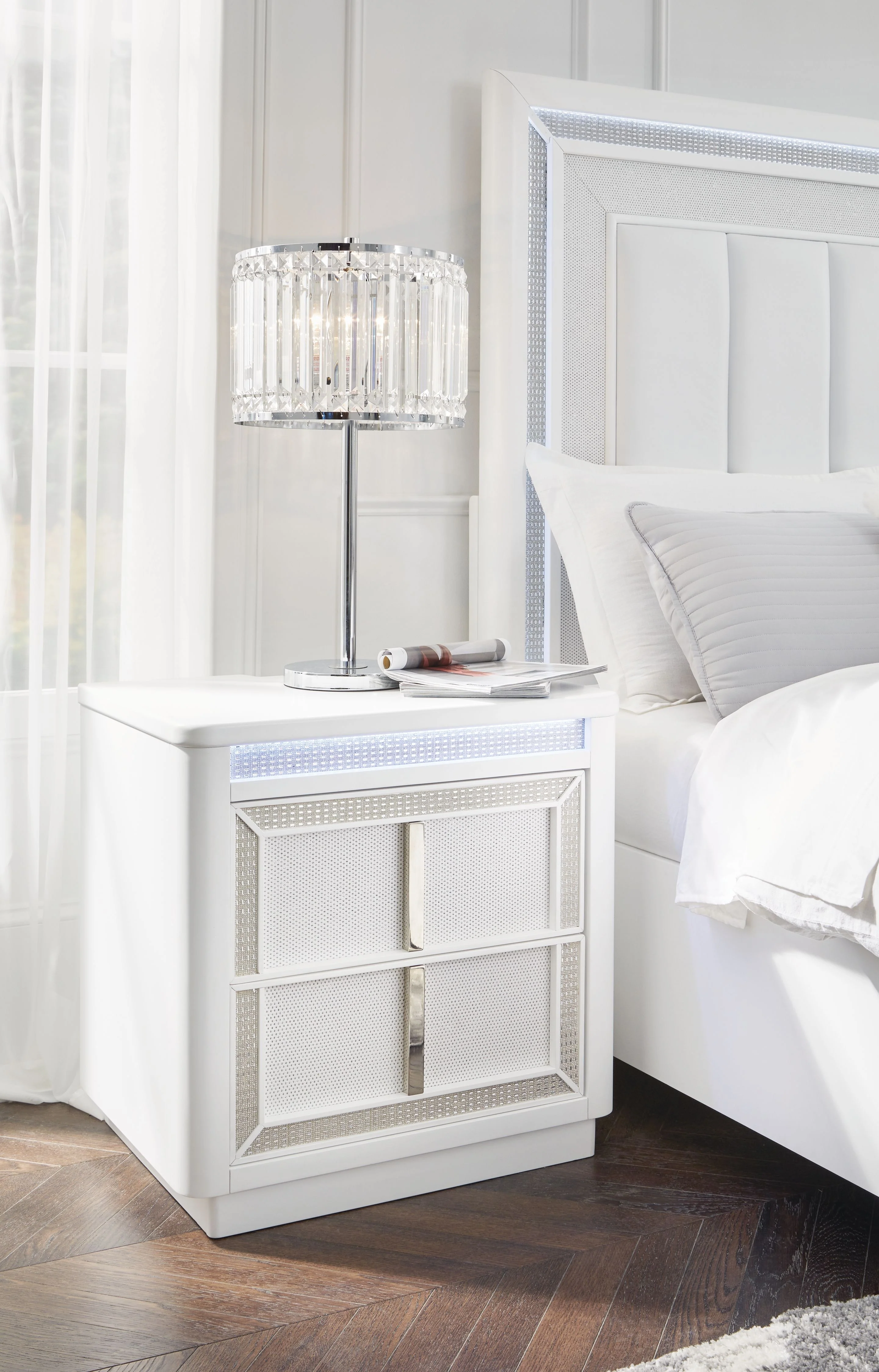 Chalanna - Two Drawer Night Stand - White - Image 7