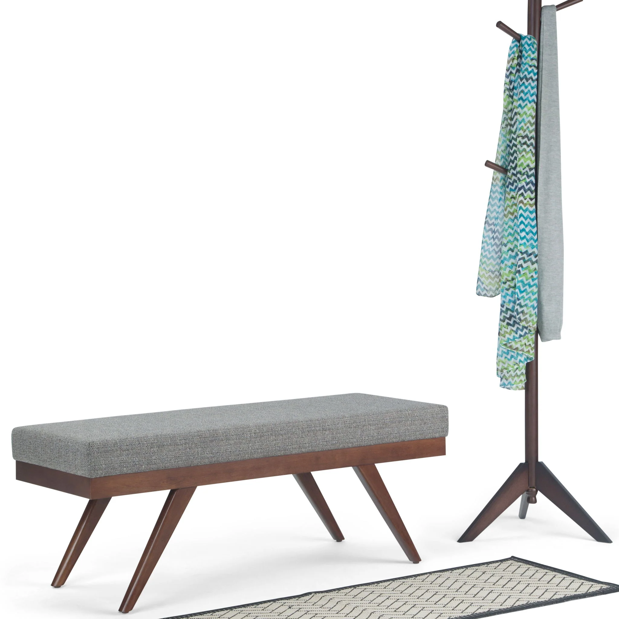 Chanelle - Mid-Century Ottoman Bench - Image 22