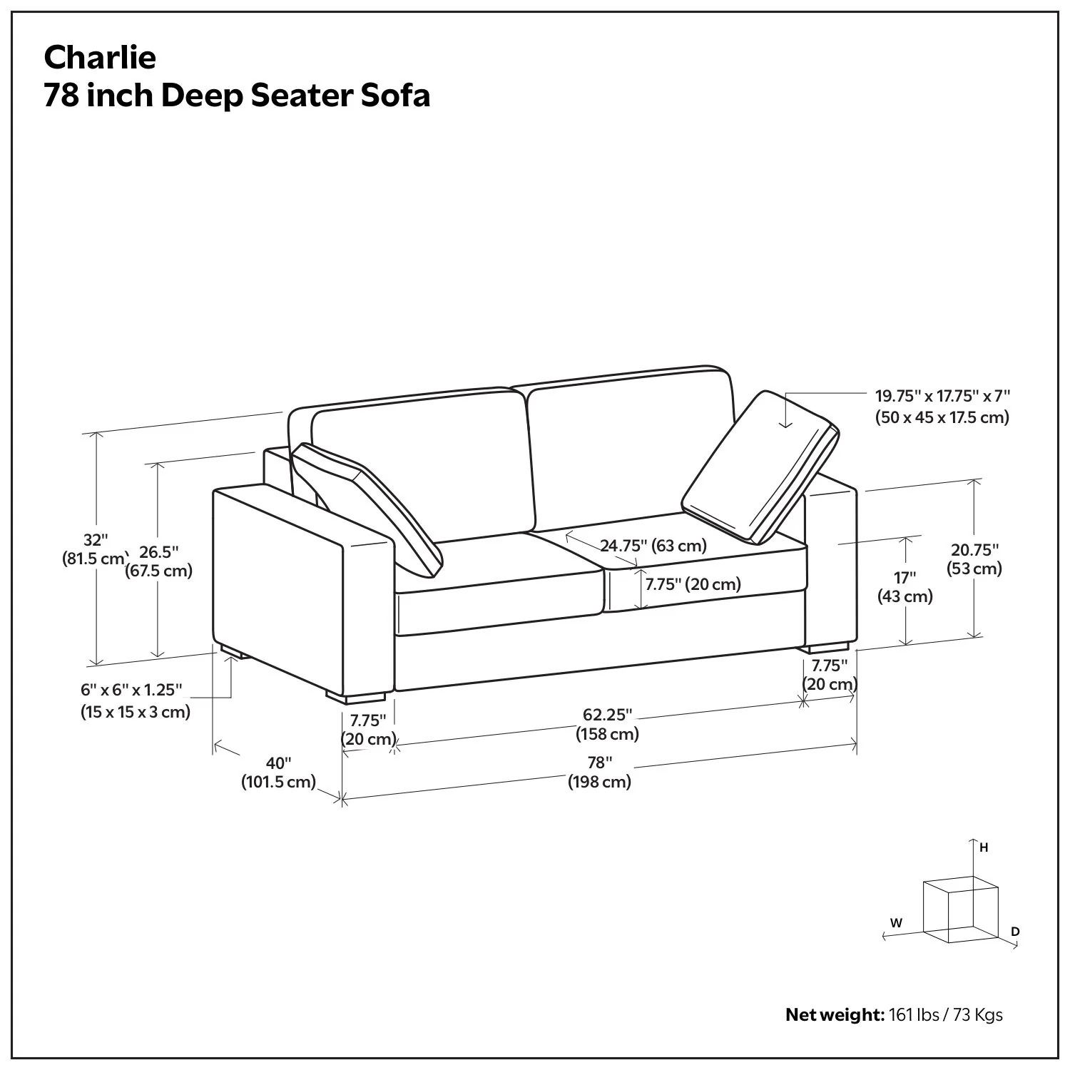 Charlie - Deep Seater Sofa - Image 5