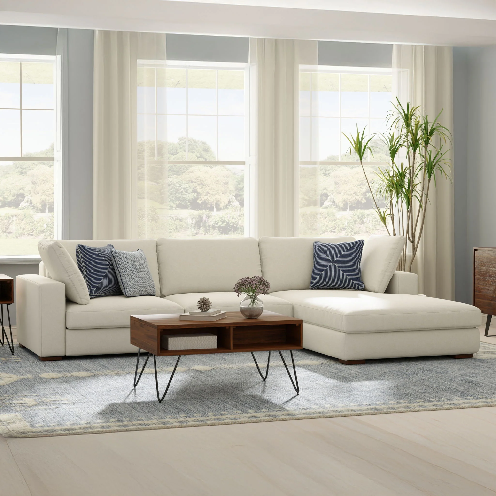 Charlie - Upholstered Deep Seater Sectional Sofa - Image 24