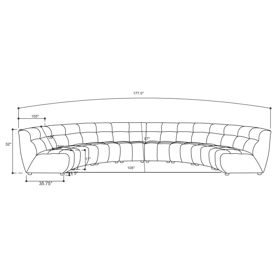 Charlotte - Upholstered Modular Sectional Sofa - Image 17