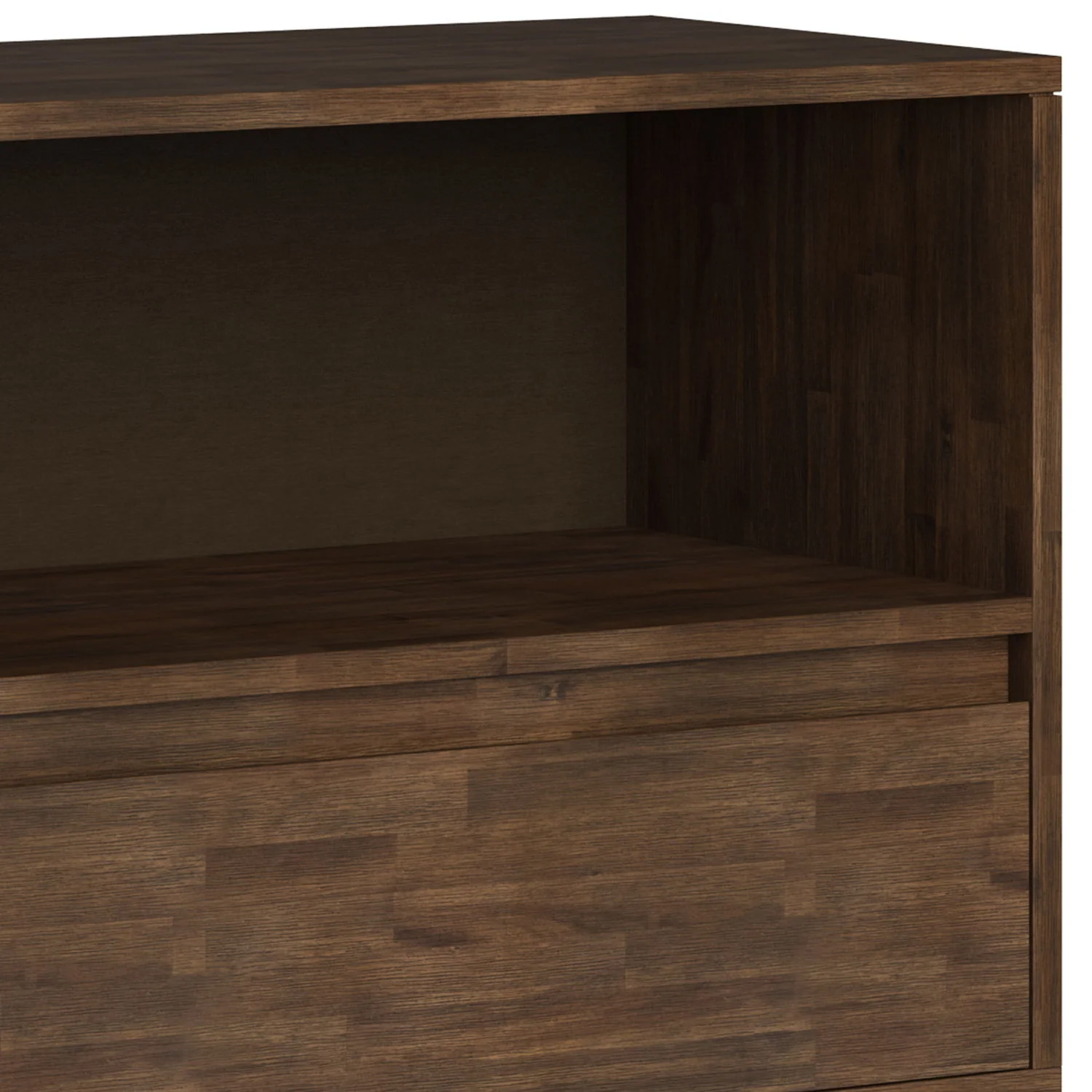 Chase - Low Bookcase - Rustic Natural Aged Brown - Image 5