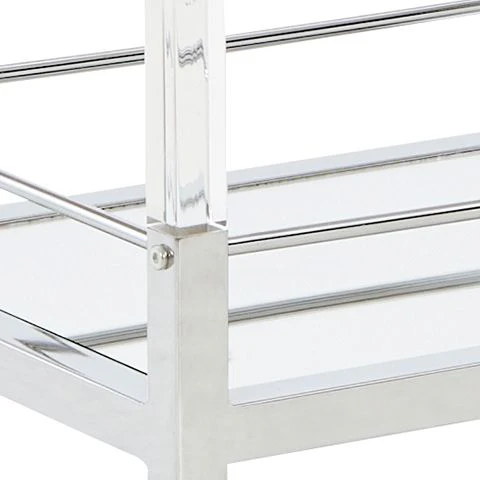 Chaseton - Bar Cart - Clear / Silver Finish - Image 3