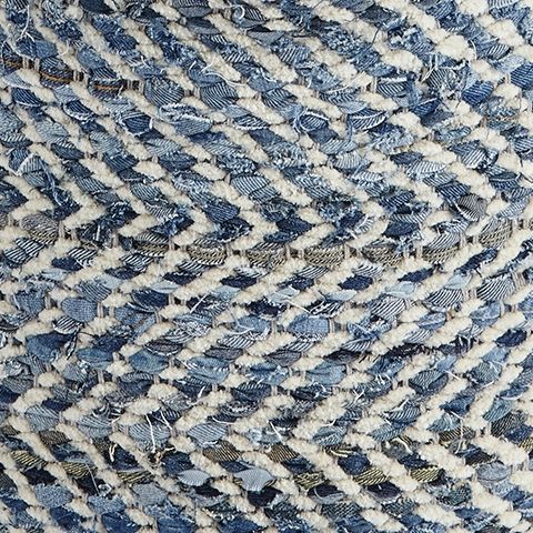 Chevron - Pouf - Blue - Image 2
