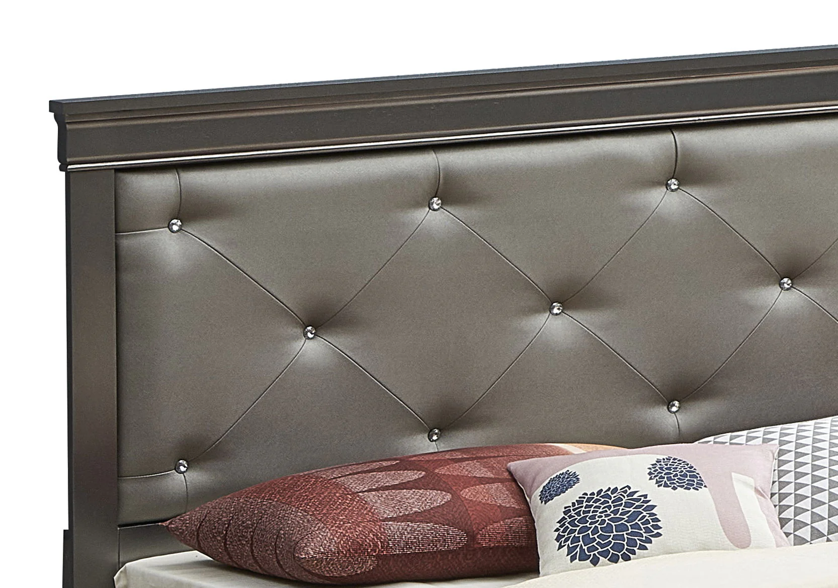 Chic Elegantly Designed Transitional Bed - Image 6