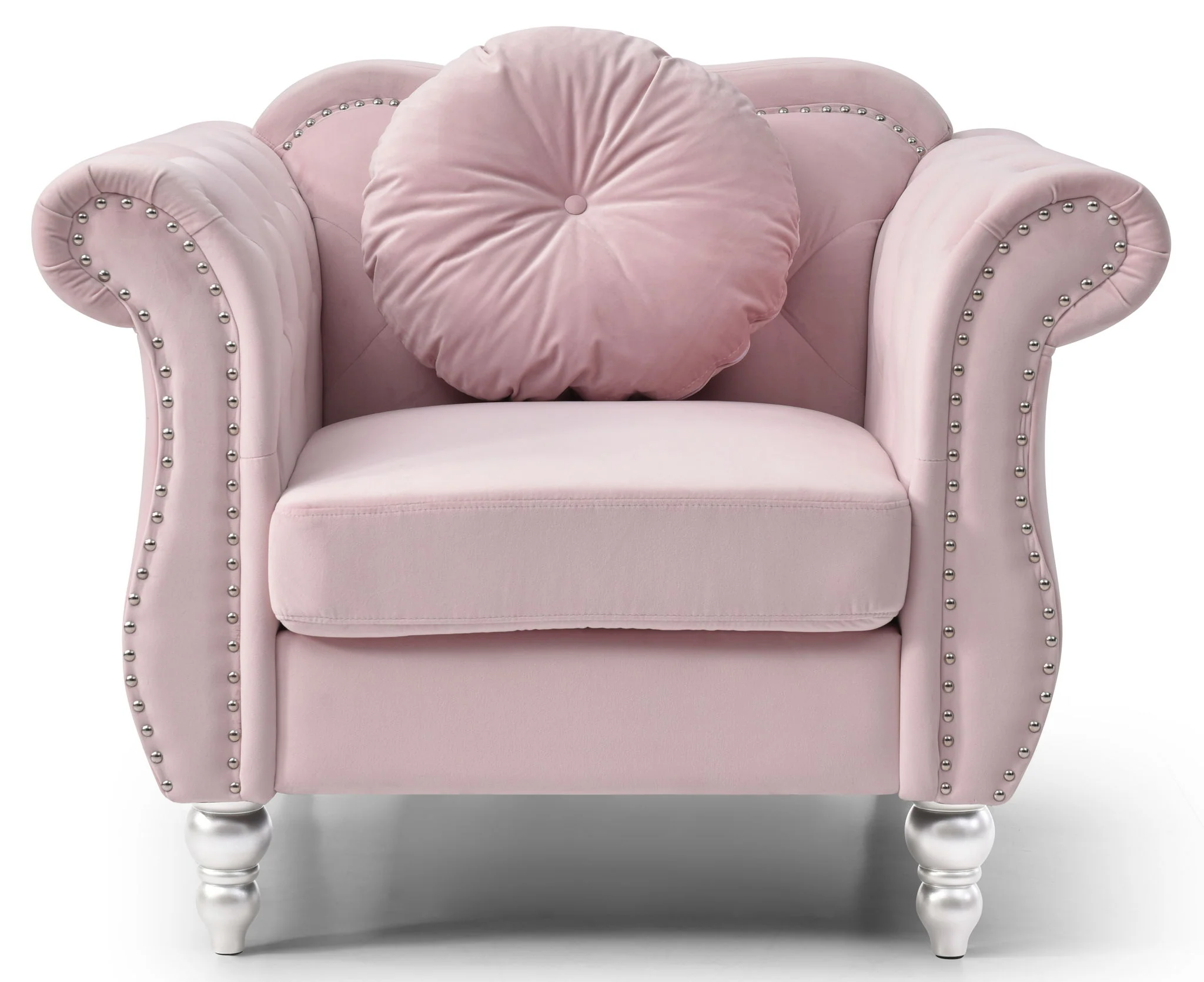 Chic Transitional Flared Arm Chair - Image 10