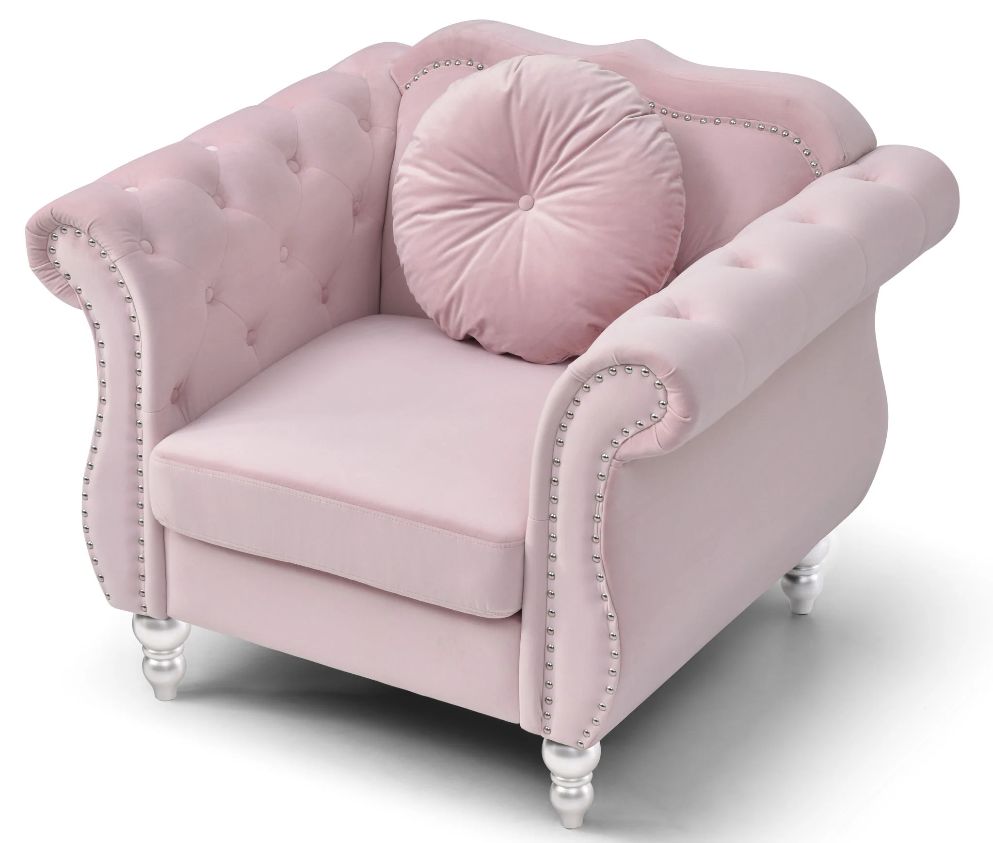 Chic Transitional Flared Arm Chair - Image 13