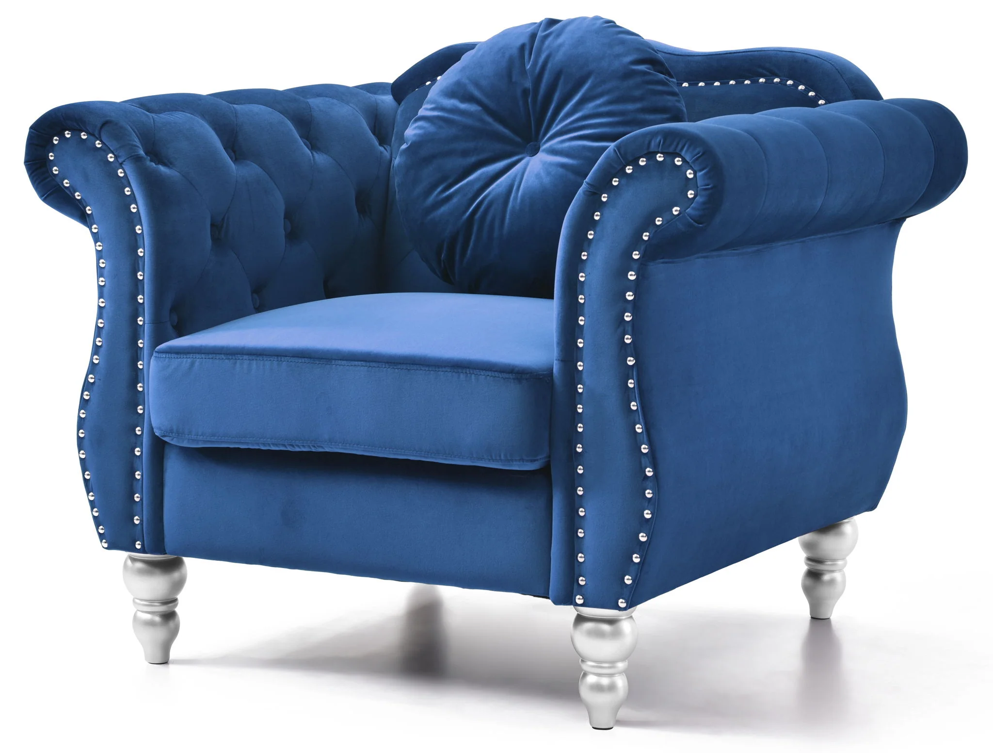 Chic Transitional Flared Arm Chair - Image 18