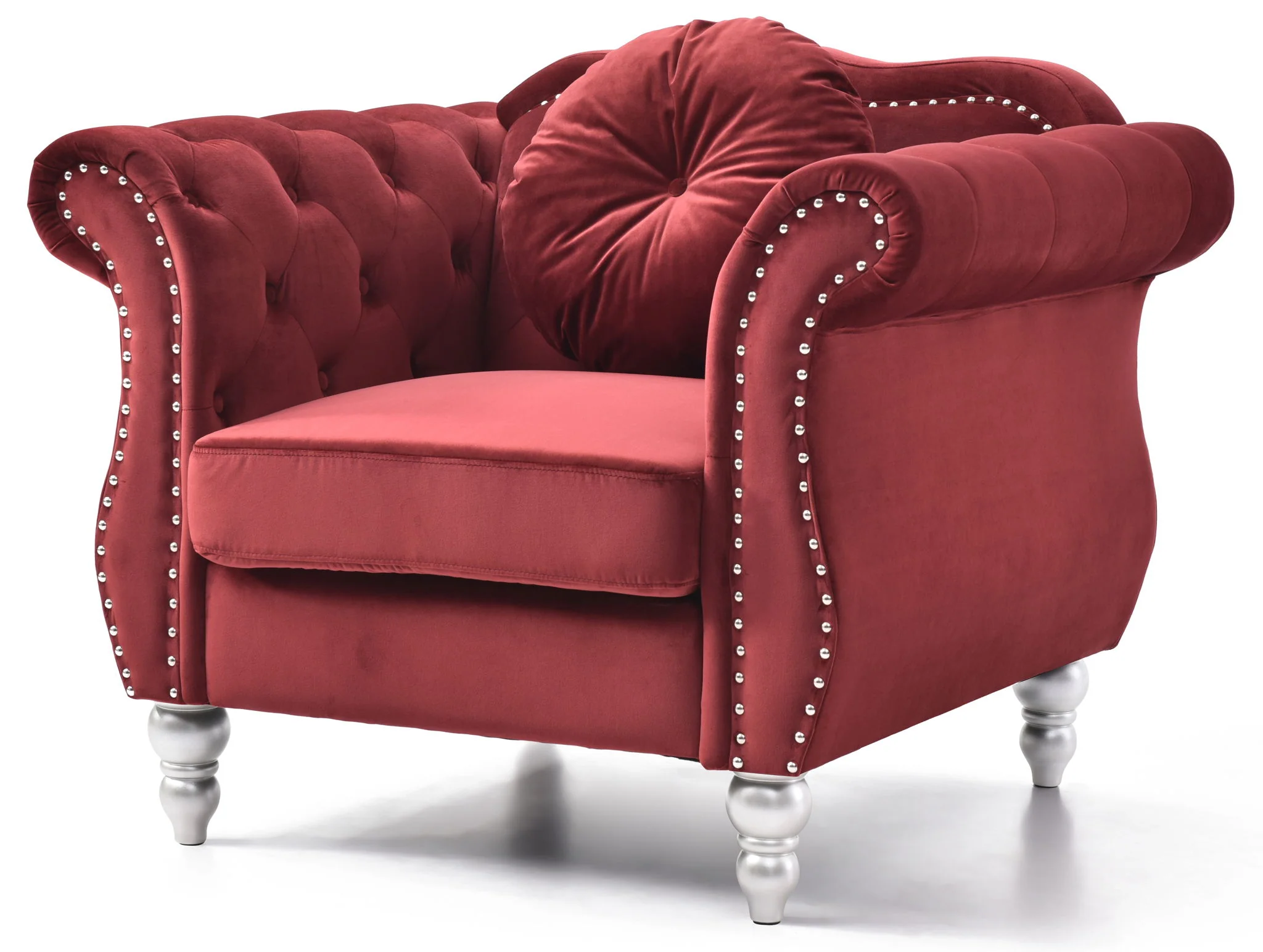 Chic Transitional Flared Arm Chair - Image 27