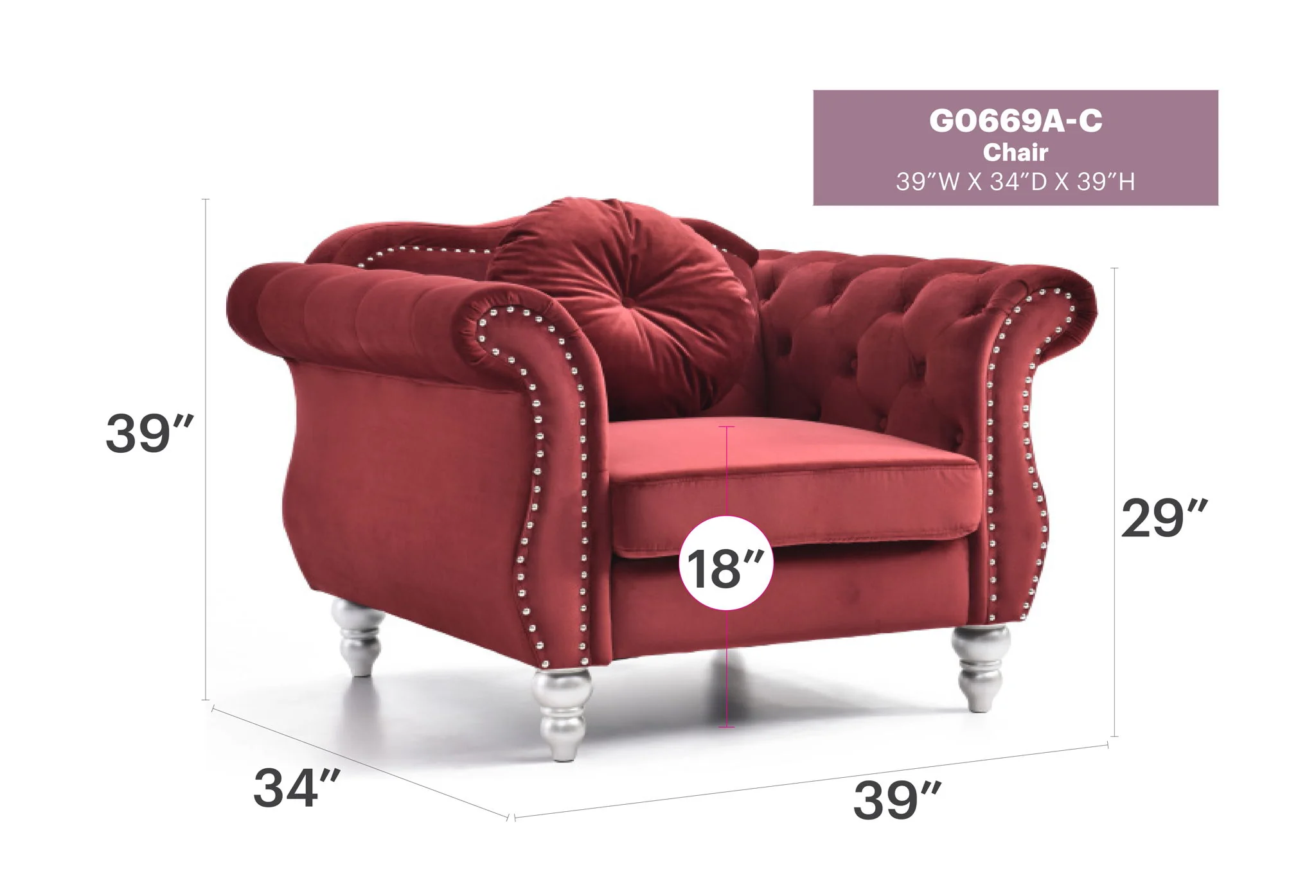 Chic Transitional Flared Arm Chair - Image 28
