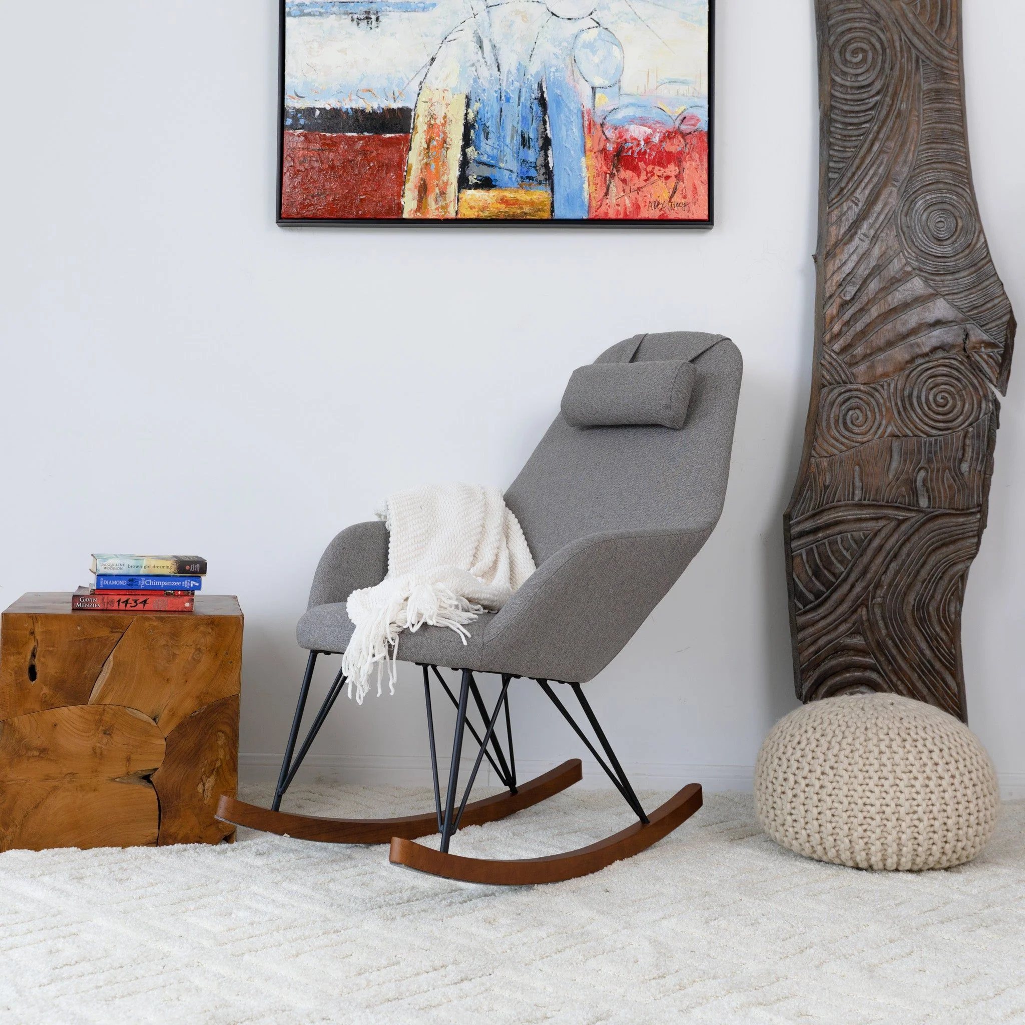 Chloe - Mid Century Modern Rocker Livingroom And Bedroom Chair - Image 10