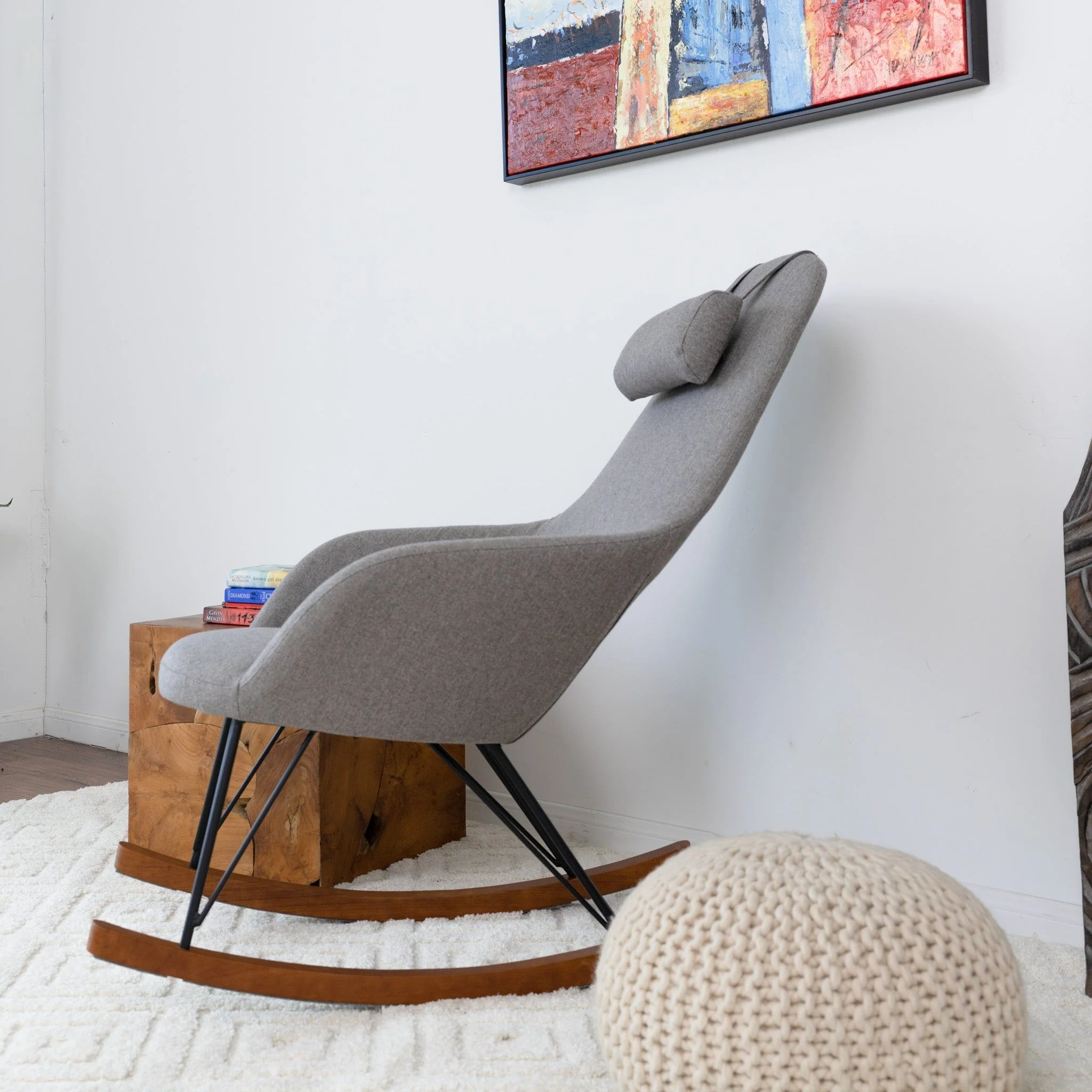 Chloe - Mid Century Modern Rocker Livingroom And Bedroom Chair - Image 3