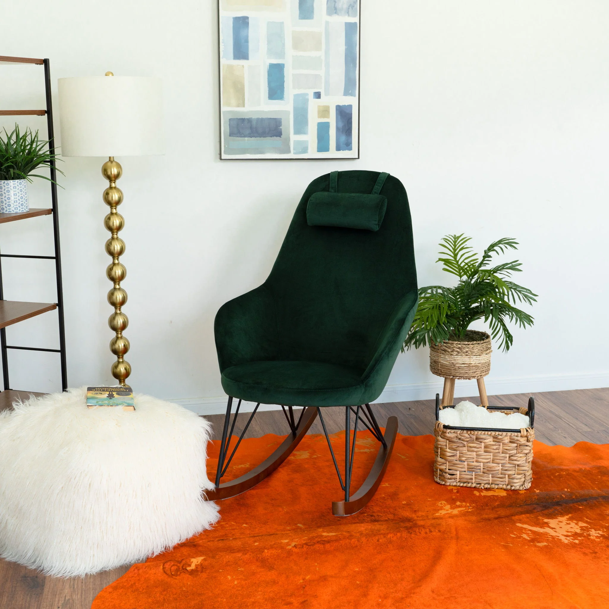 Chloe - Mid Century Modern Rocker Livingroom And Bedroom Chair - Image 5