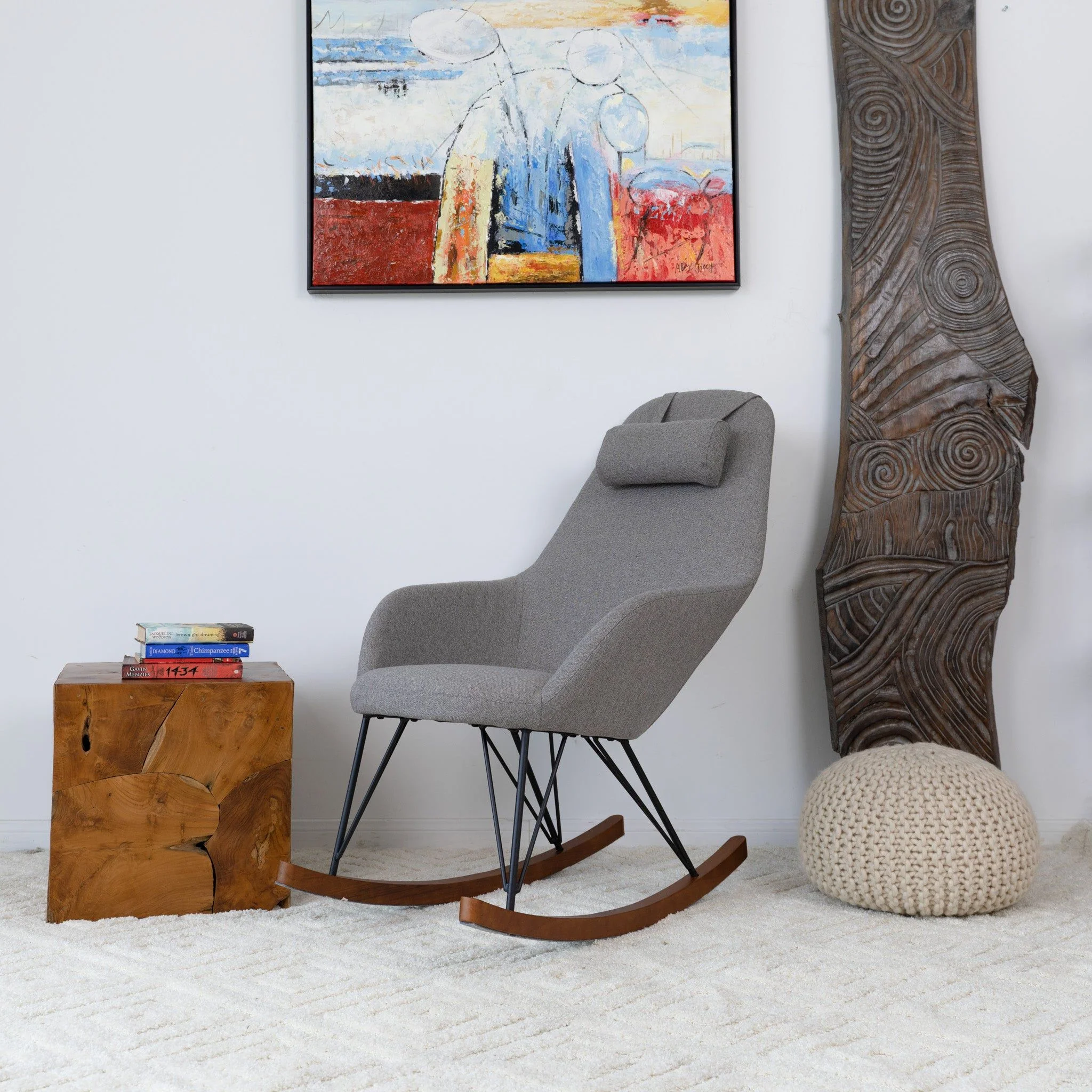 Chloe - Mid Century Modern Rocker Livingroom And Bedroom Chair - Image 6