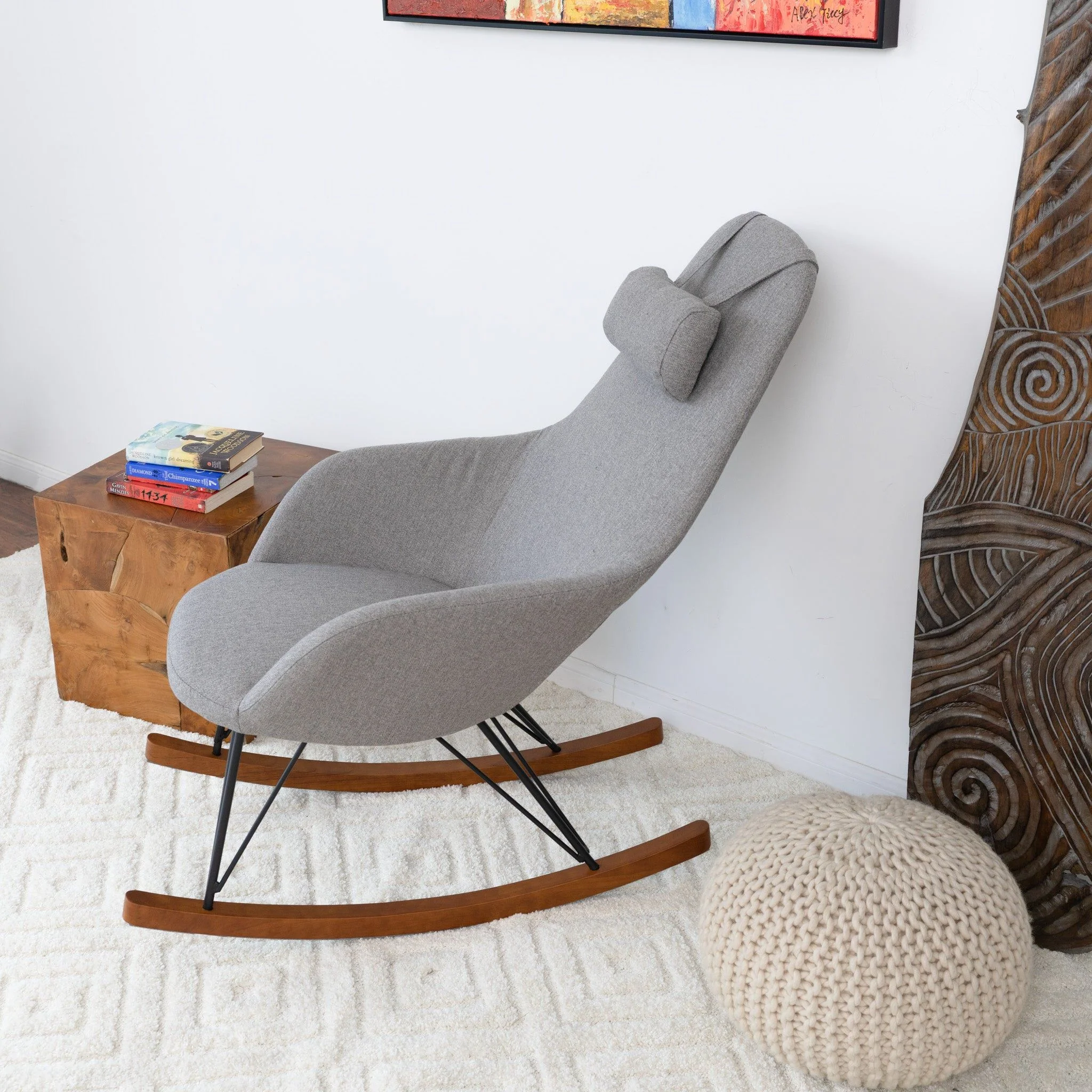 Chloe - Mid Century Modern Rocker Livingroom And Bedroom Chair - Image 9