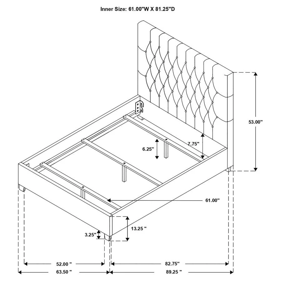 Chloe - Upholstered Panel Bed - Image 28