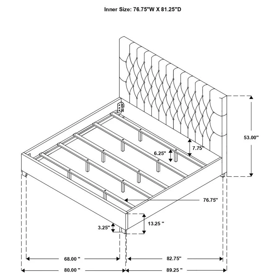 Chloe - Upholstered Panel Bed - Image 34