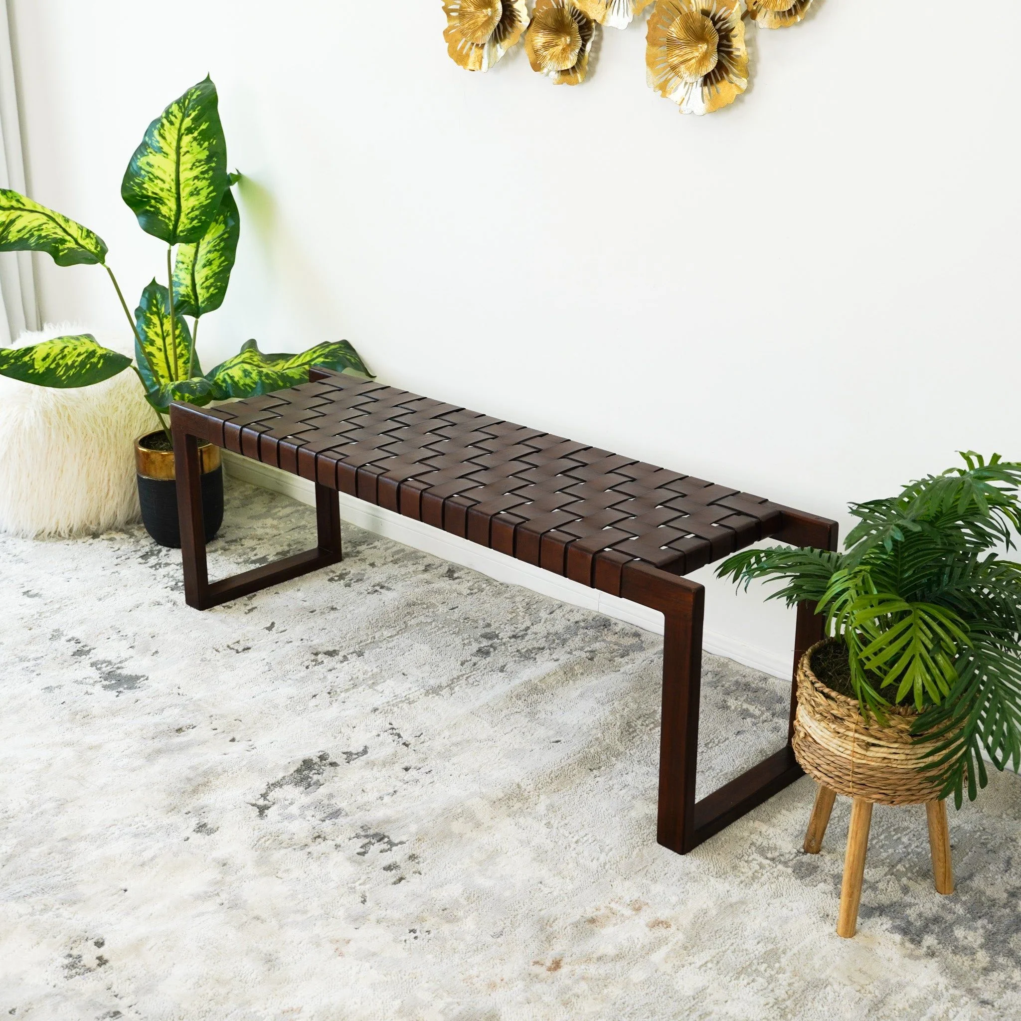 Christina - Bench - Cognac / Dark Brown / Tan - Image 10