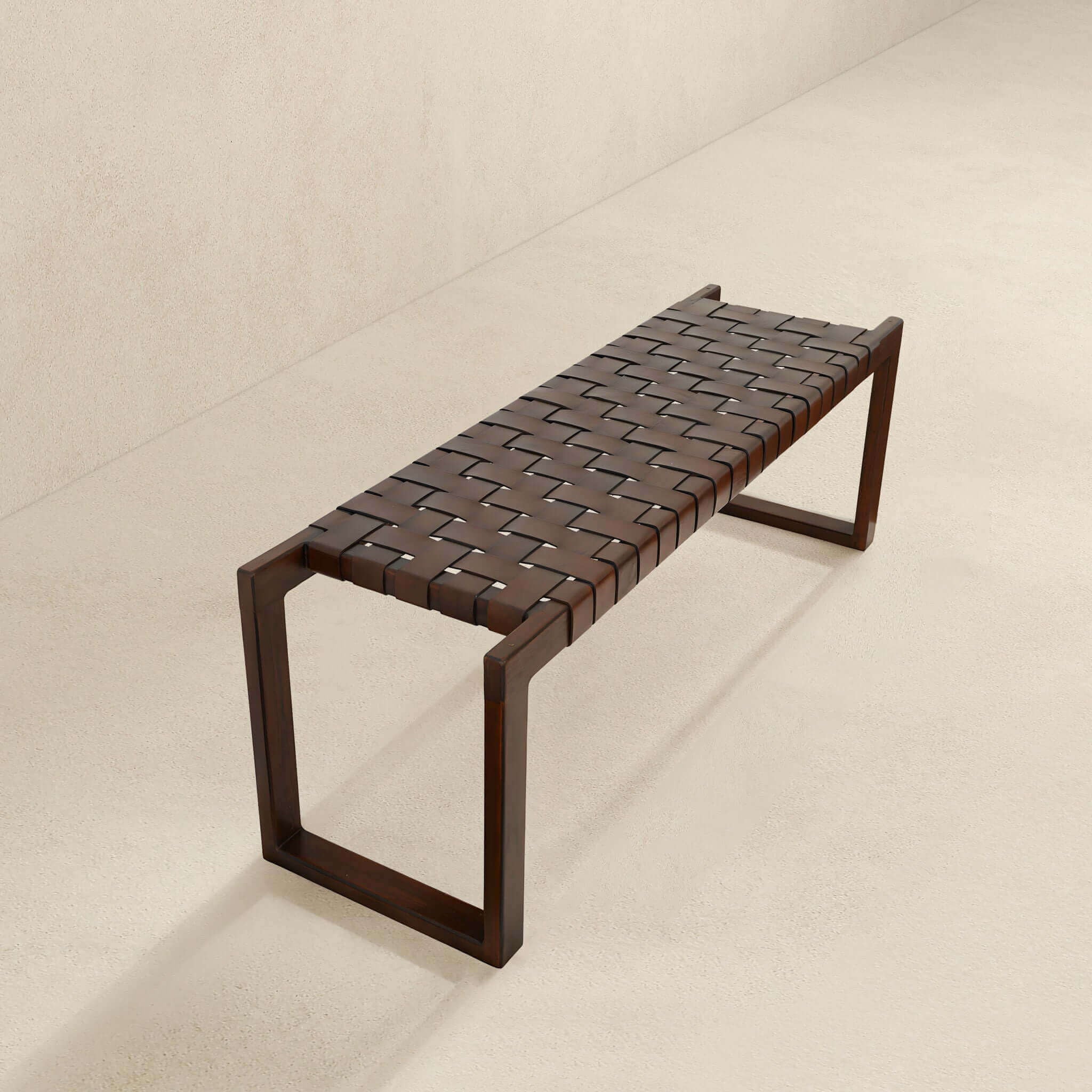 Christina - Bench - Cognac / Dark Brown / Tan - Image 8