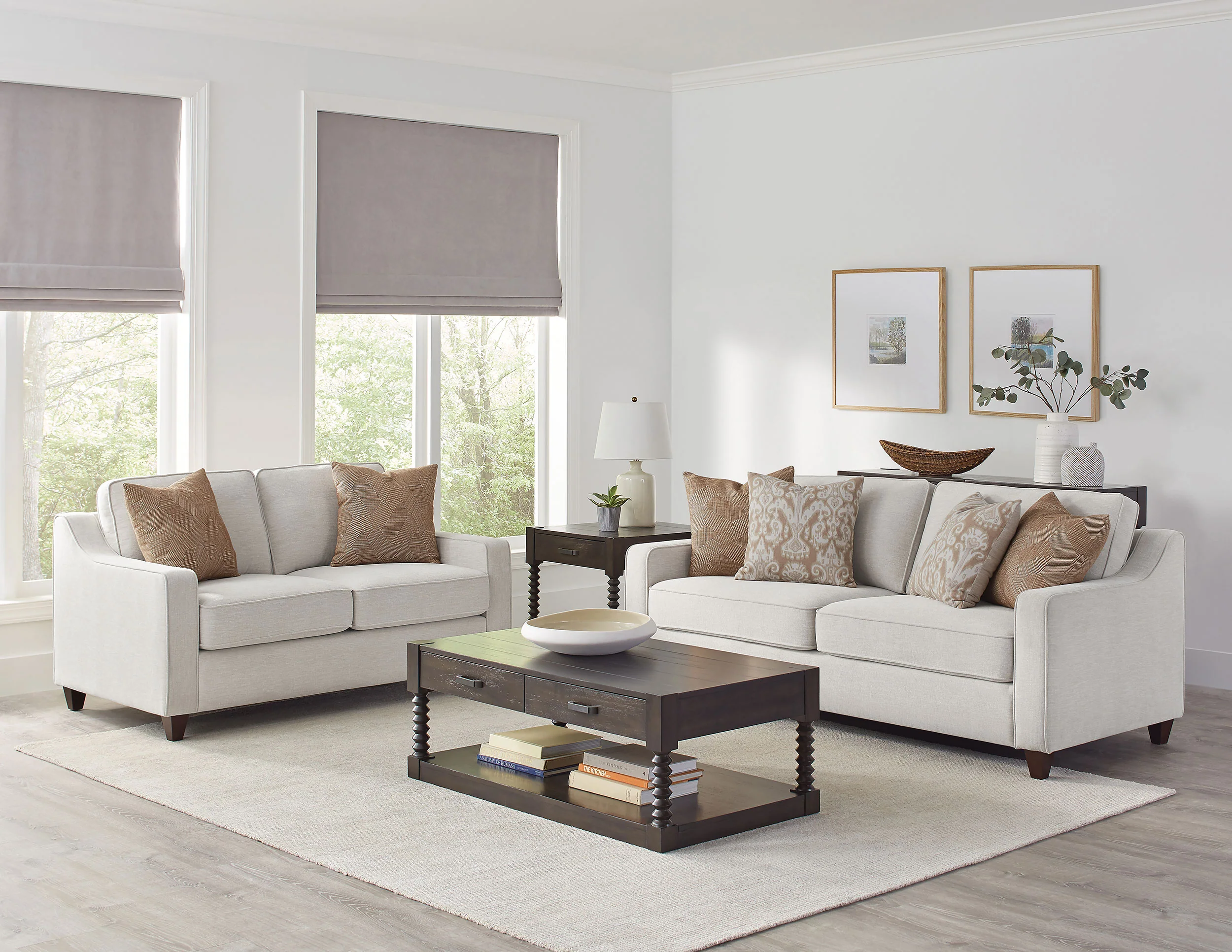 Christine - Upholstered Sloped Arm Sofa Set - Image 37