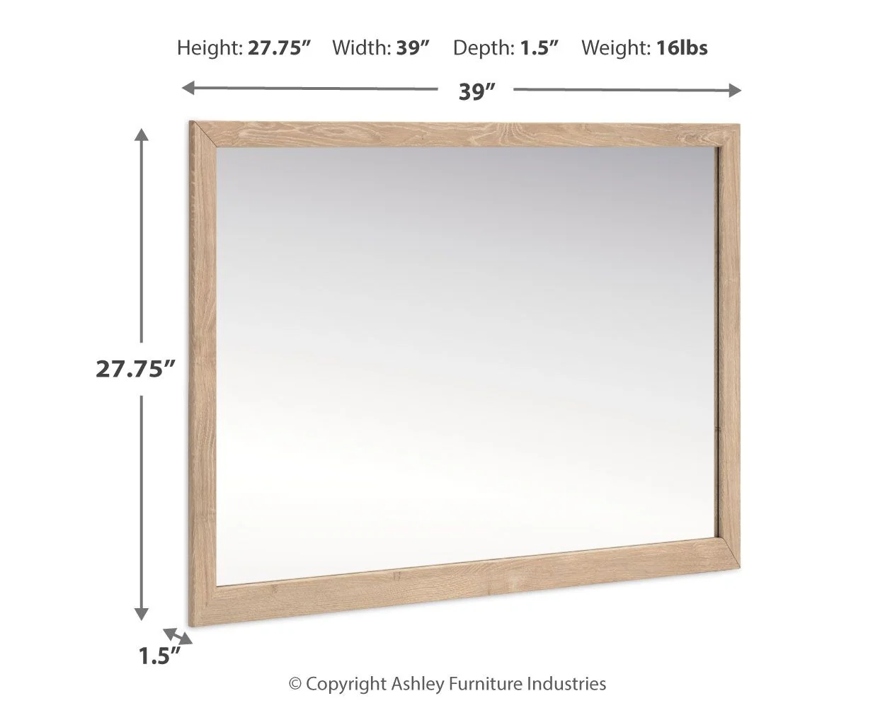 Cielden - Bedroom Mirror - Tan - Image 2