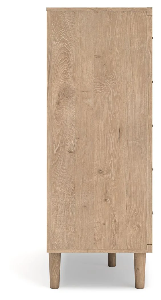 Cielden - Five Drawer Wide Chest - Two-Tone - Image 8