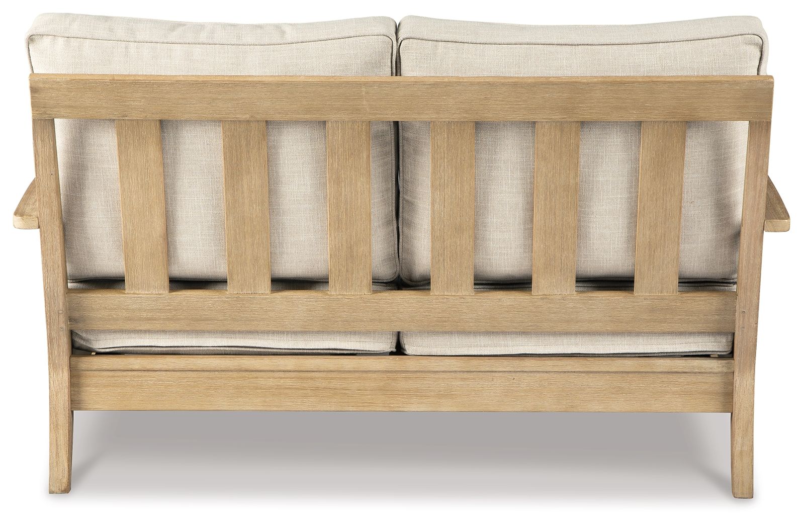 Clare View - Loveseat w/Cushion - Beige - Image 3