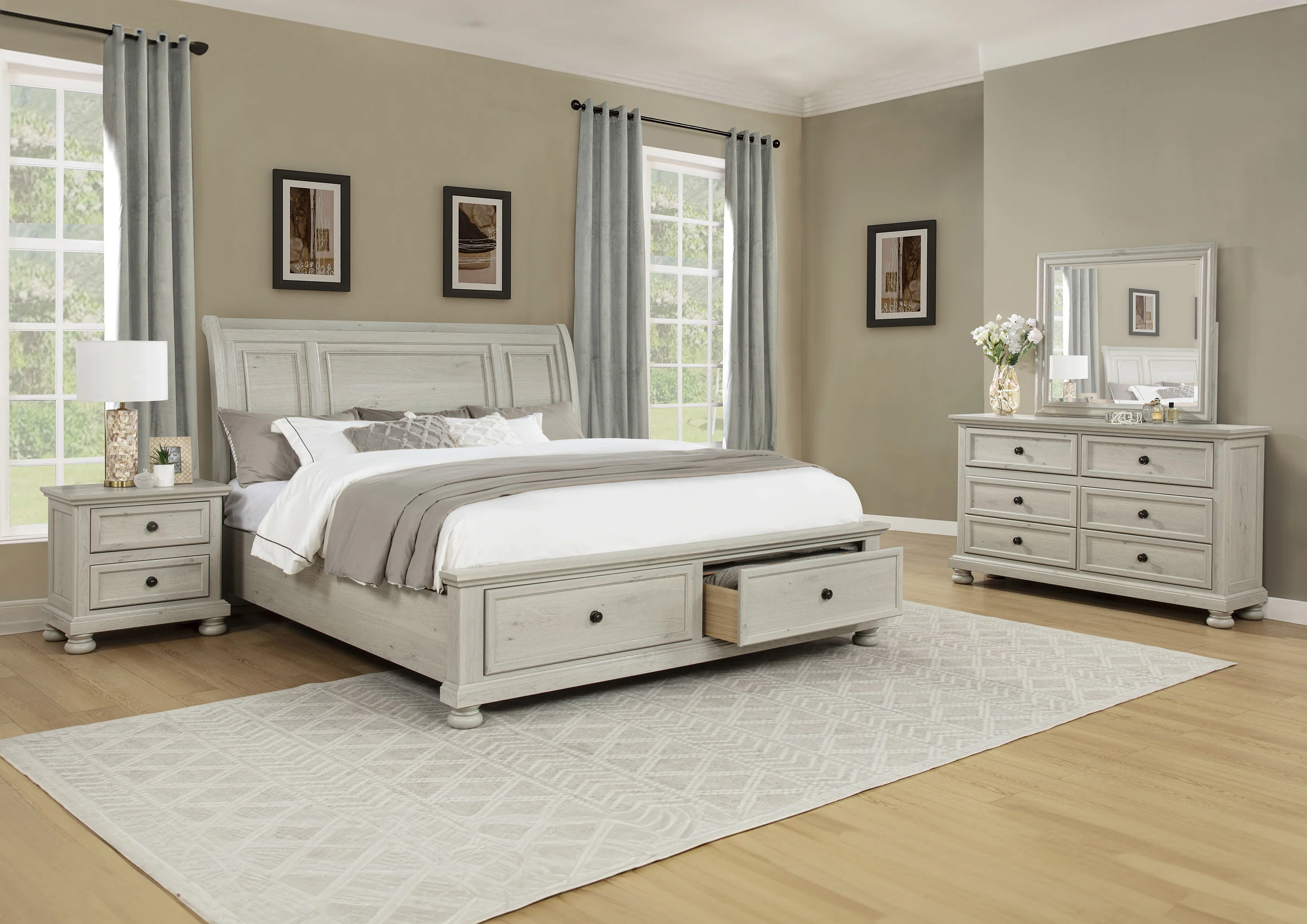 Claribelle Storage Bed White - Image 5