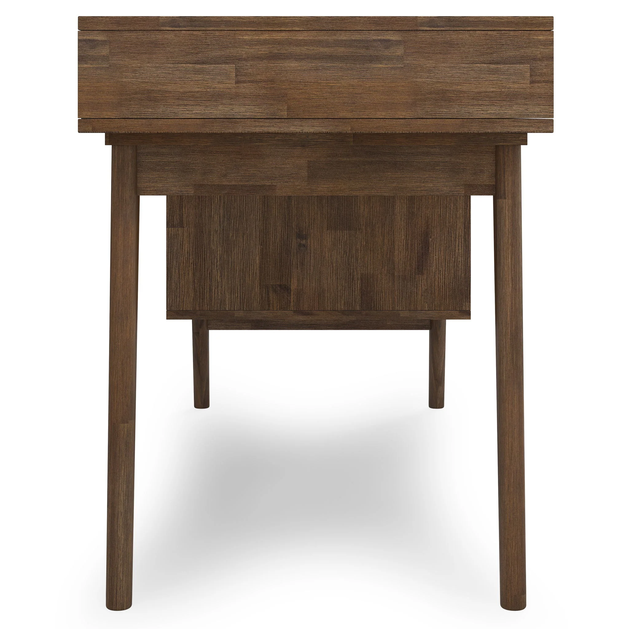 Clarkson - Desk With Side Drawers - Rustic Natural Aged Brown - Image 3