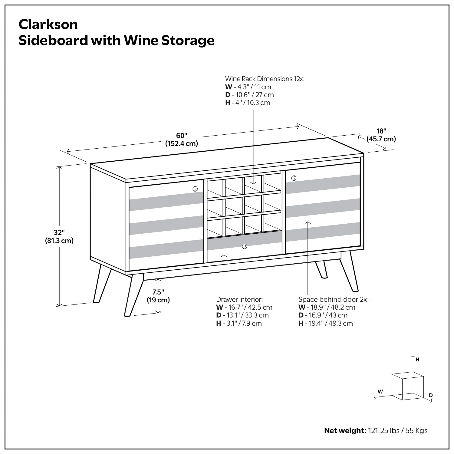 Clarkson - Sideboard With Storage - Brown - Image 6