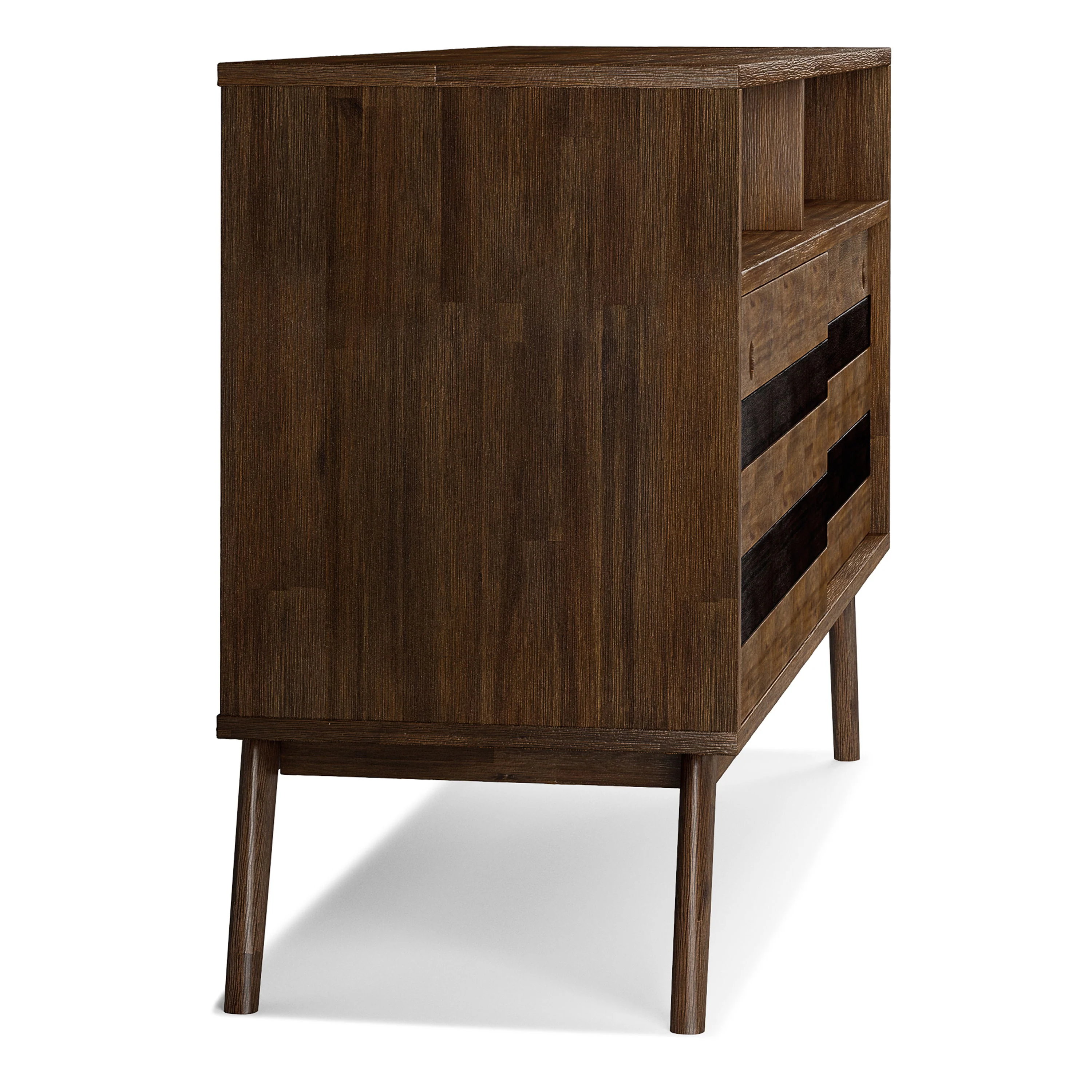 Clarkson - TV Stand - Rustic Natural Aged Brown - Image 5