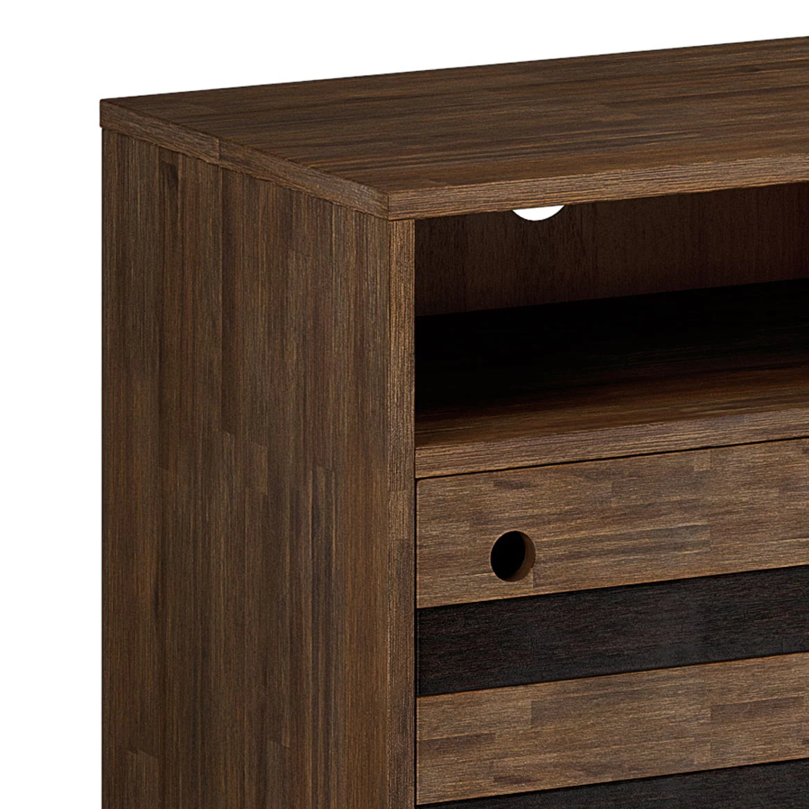 Clarkson - TV Stand - Rustic Natural Aged Brown - Image 6