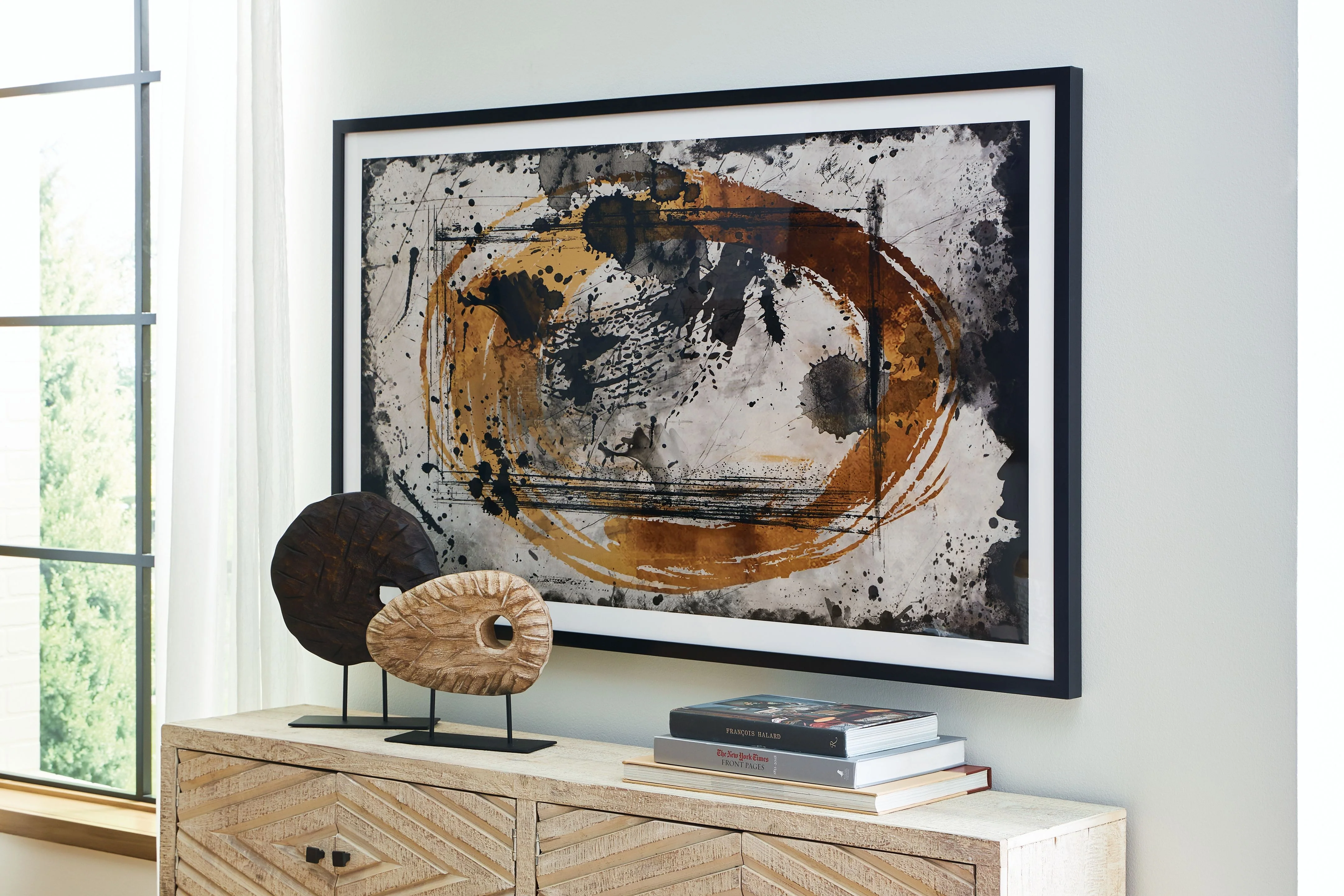 Clefting - Wall Art - Black / Caramel / Tan - Image 8