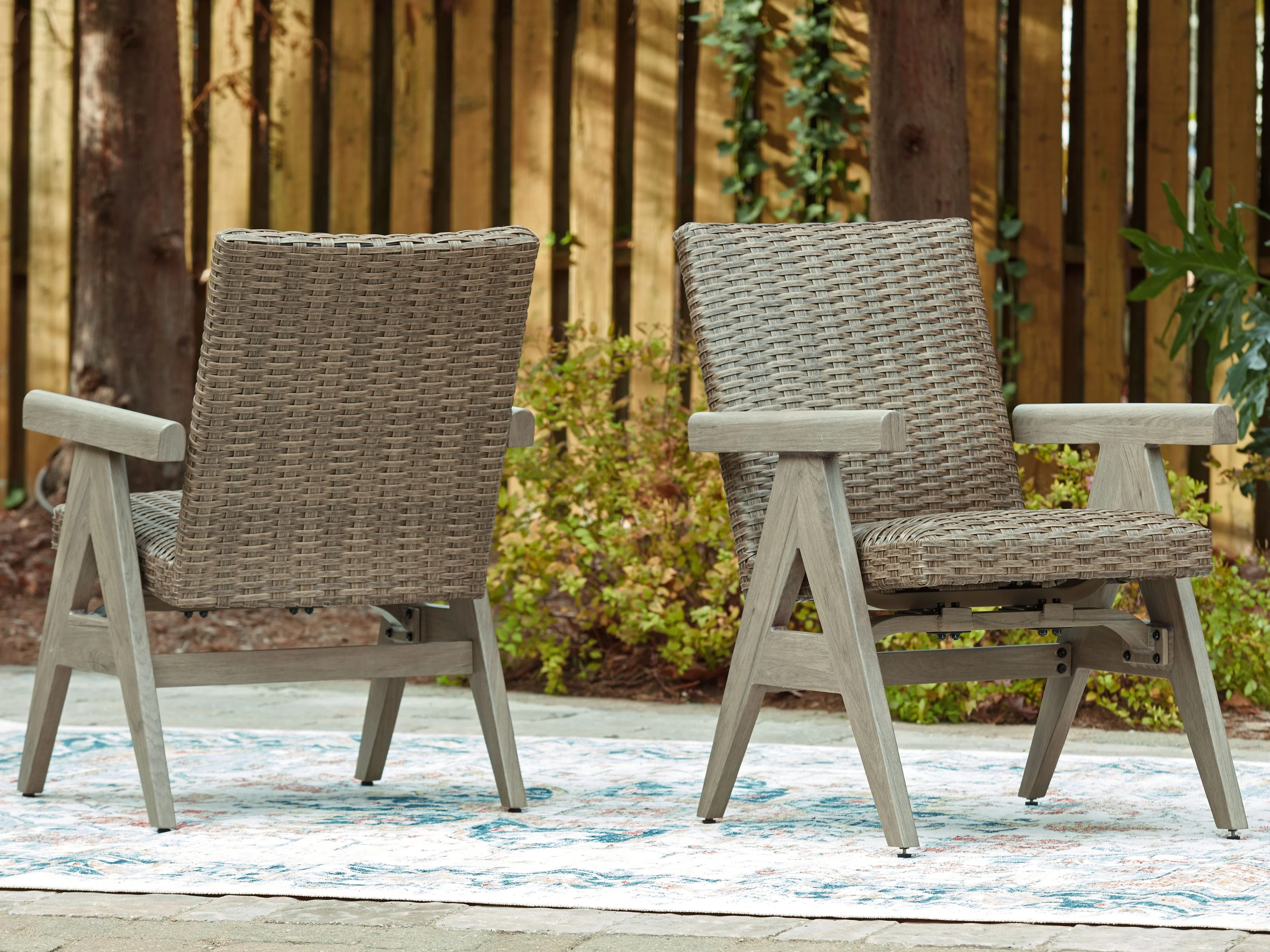 Cliff Trails - Rocking Arm Chair (Set of 2) - Beige - Image 8