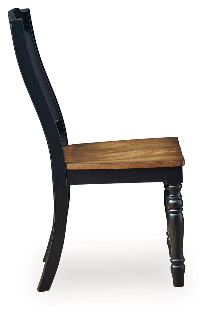 Clorazi - Dining Room Side Chair (Set of 2) - Black / Brown - Image 5