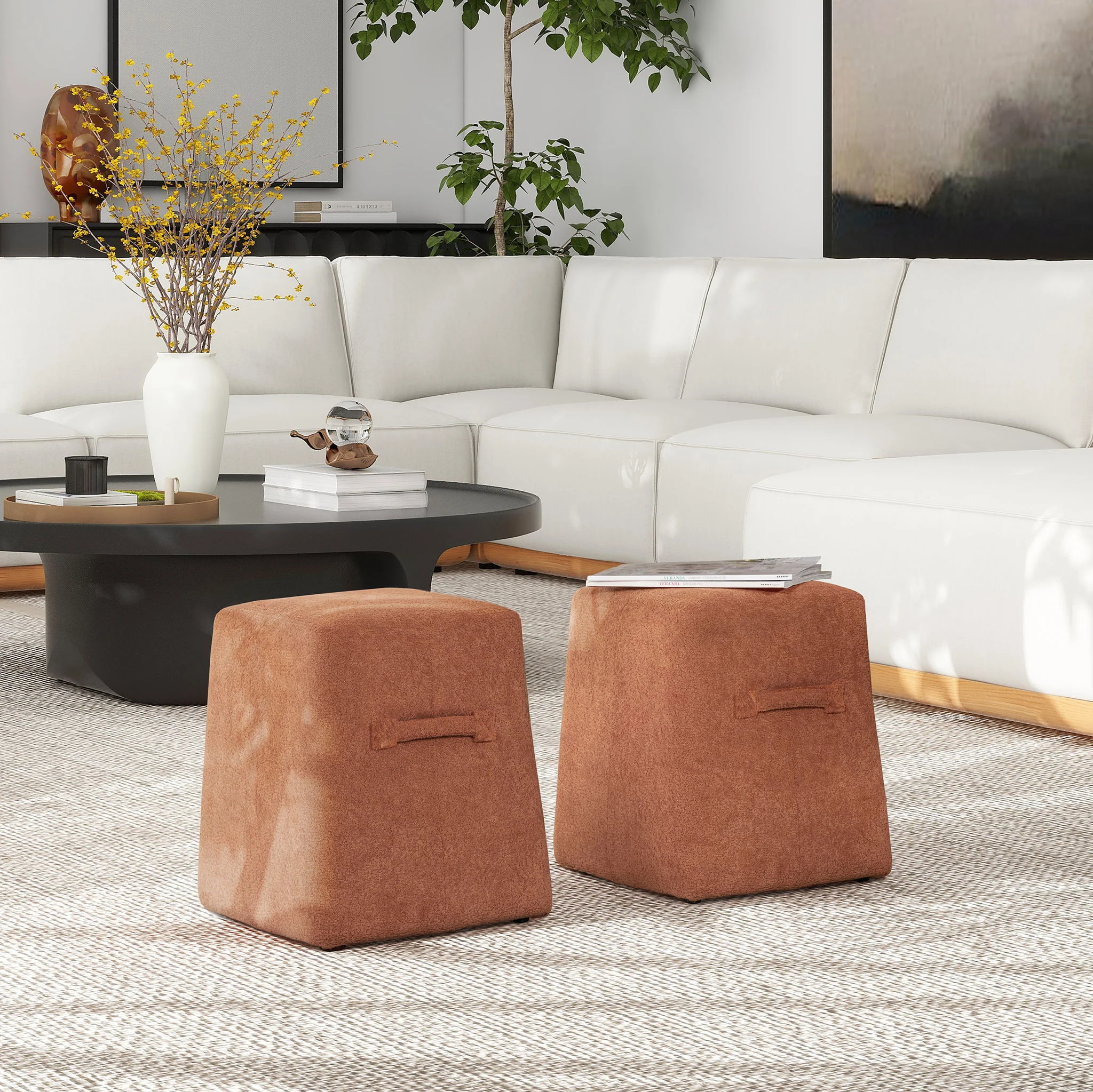 Clyde - Tapered Square Upholstered Ottoman - Image 7