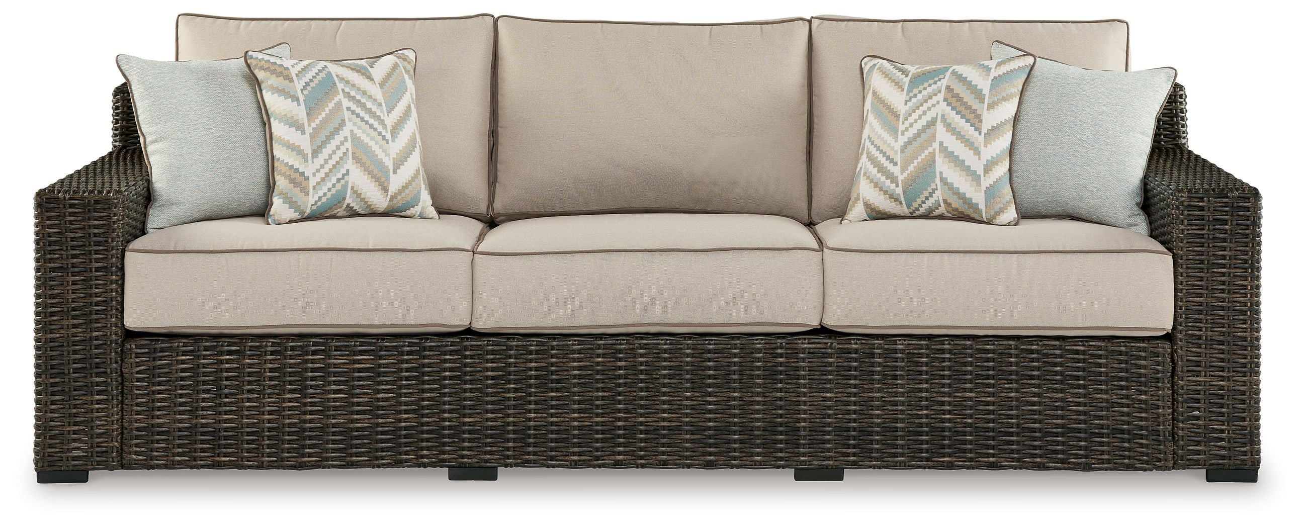 Coastline Bay - Sofa With Cushion - Brown - Image 2